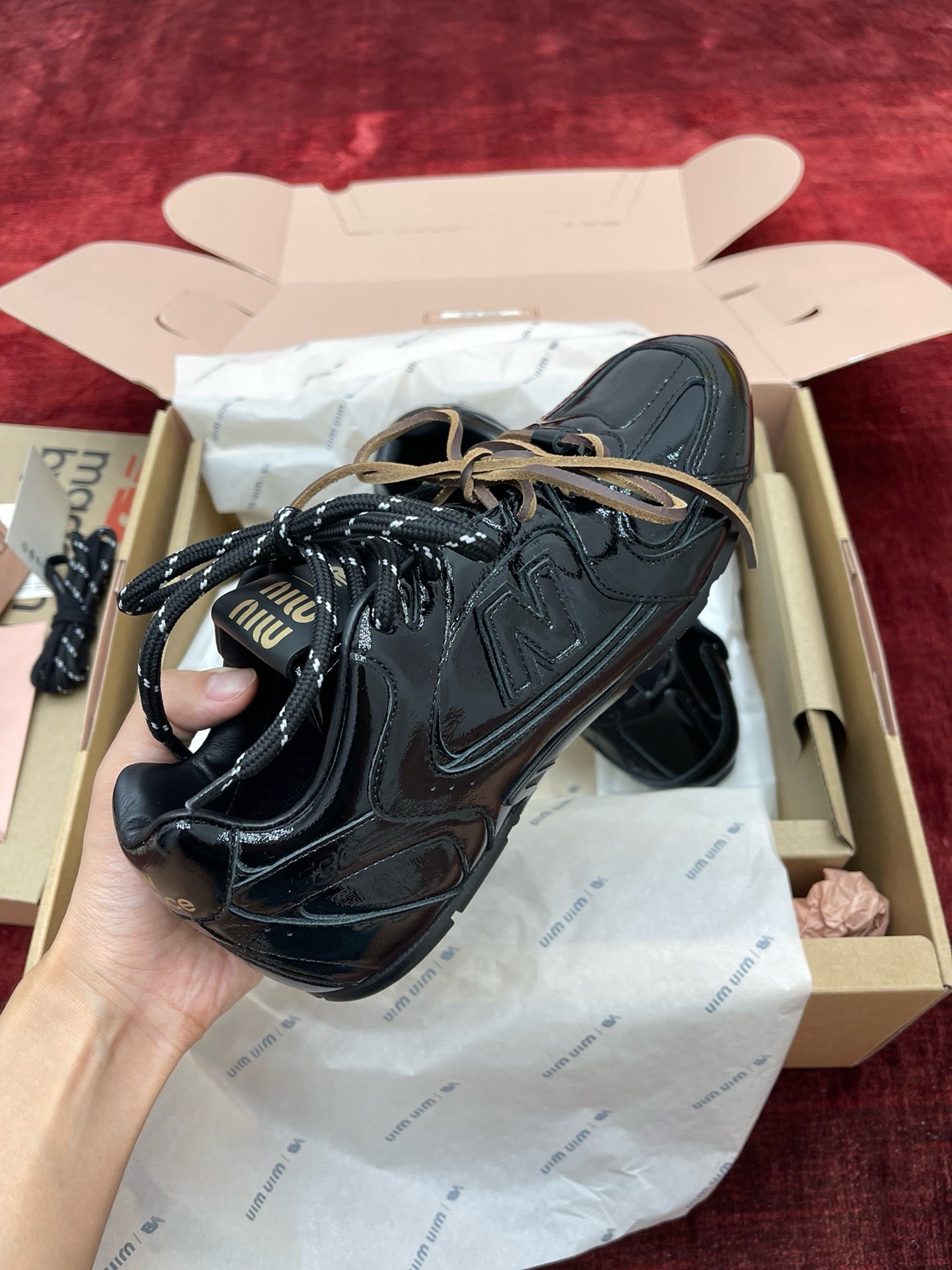 MIU M x NEW BALANCE TRAINERS
