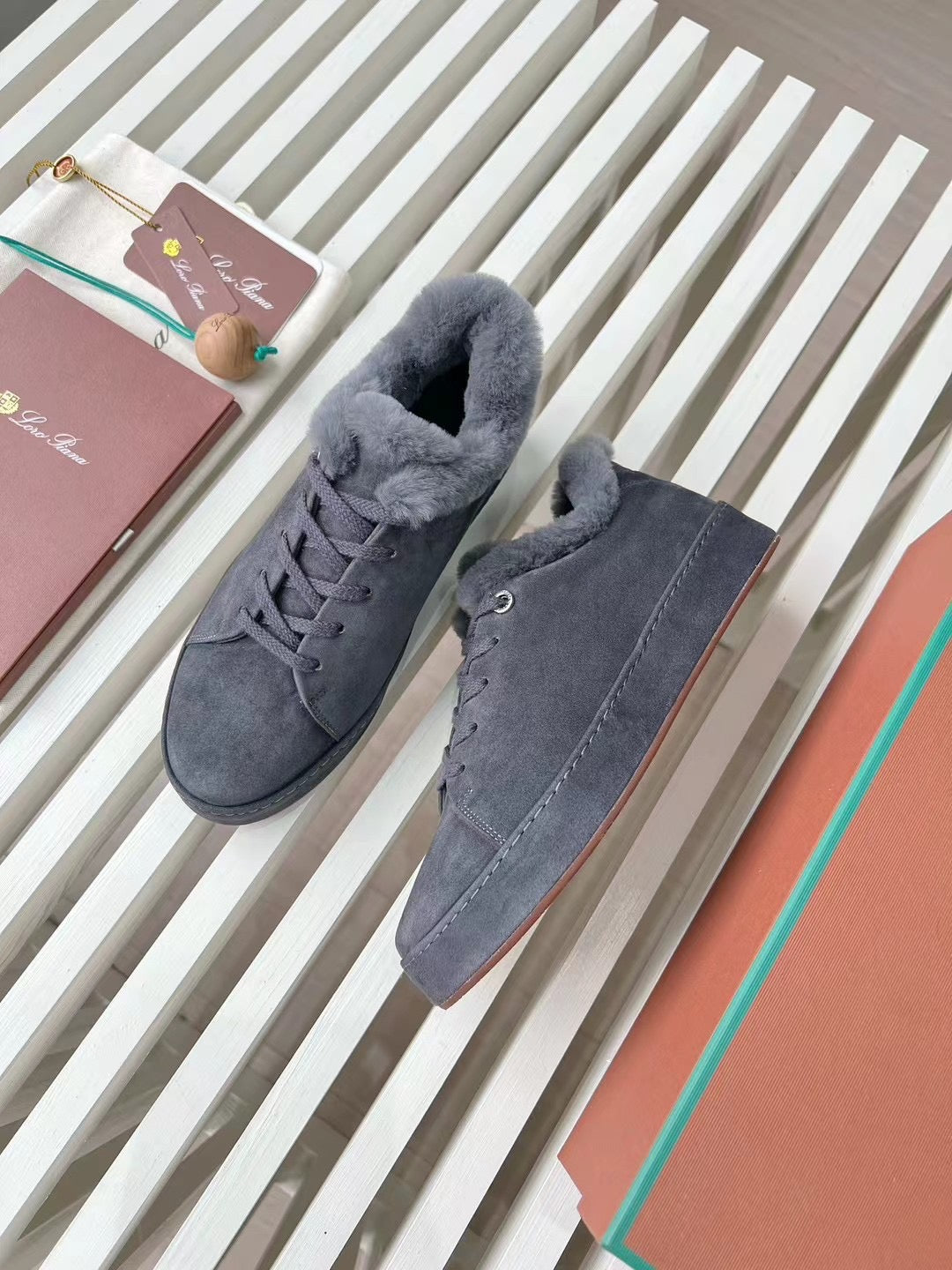 LORO P FUR NUAGES SNEAKERS