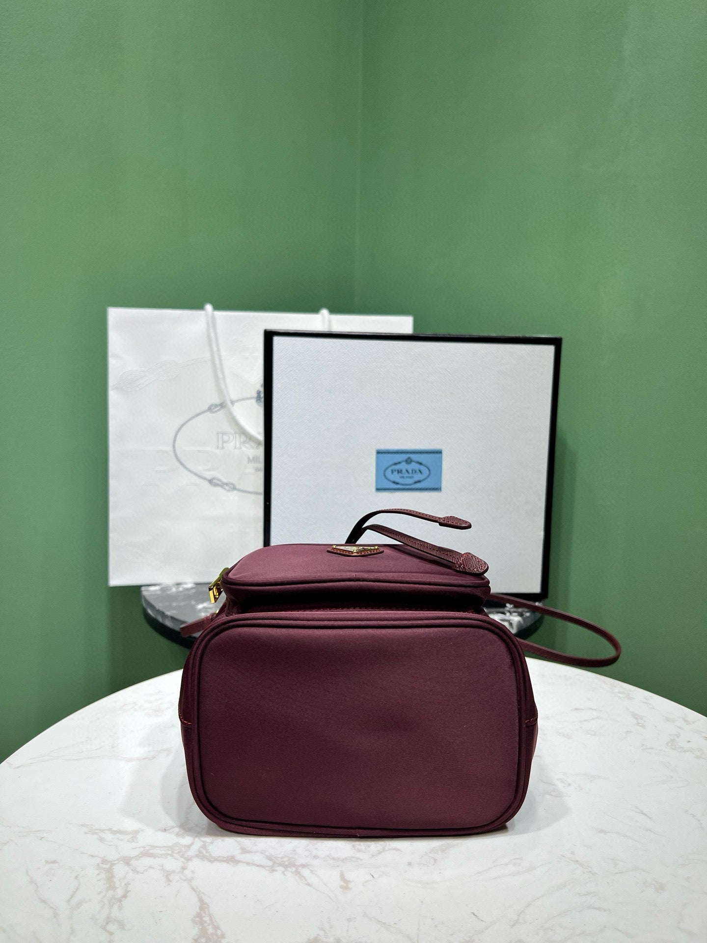 PD DUET RE-NYLON BUCKET BAG