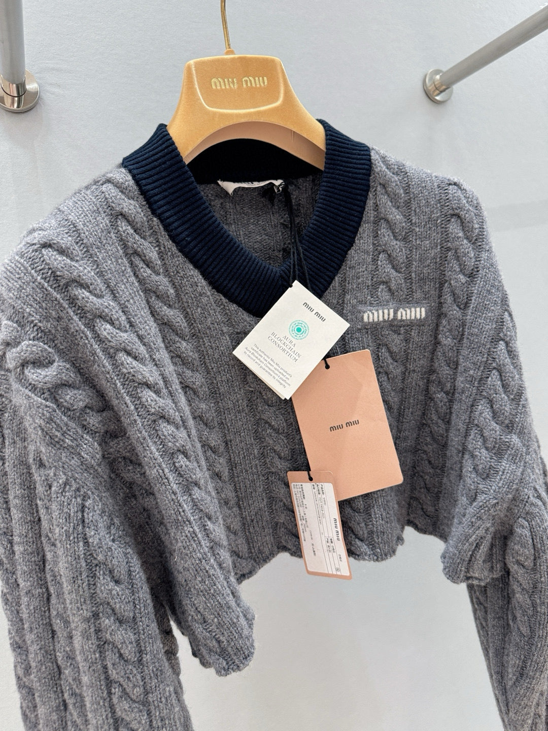 MIU M CROP JUMPER