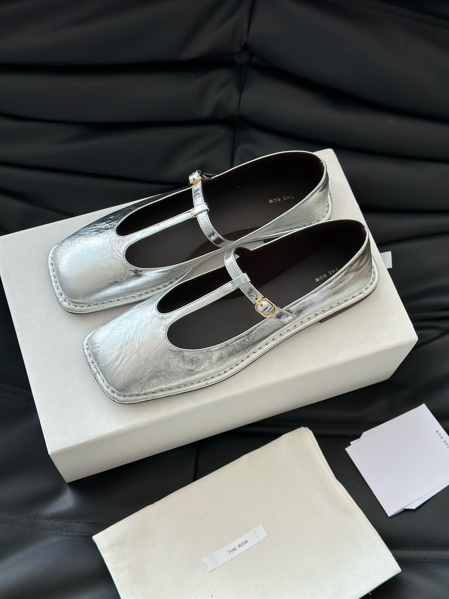THE ROW T STRAP FLATS