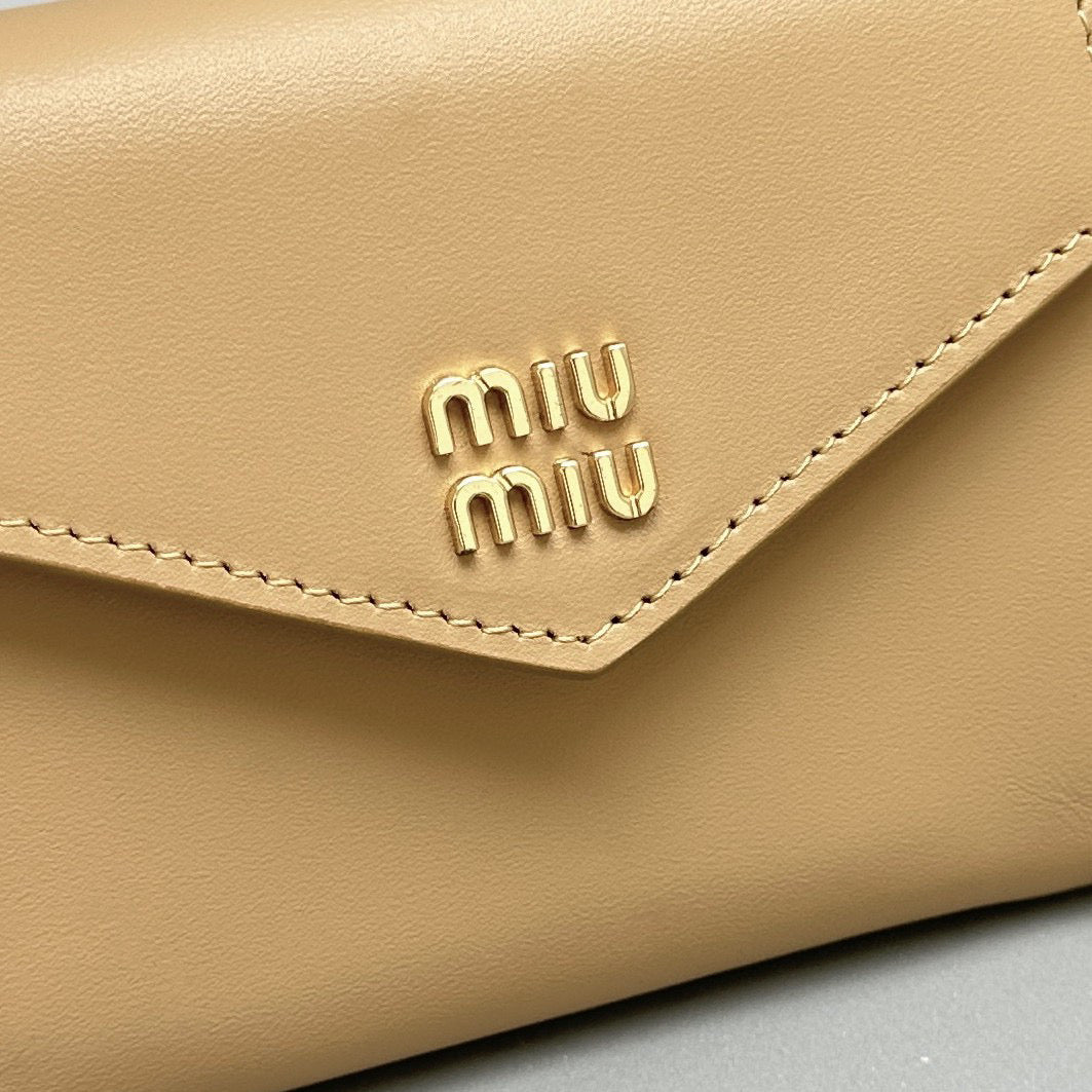 MIU M SHOULDER STRAP WALLET