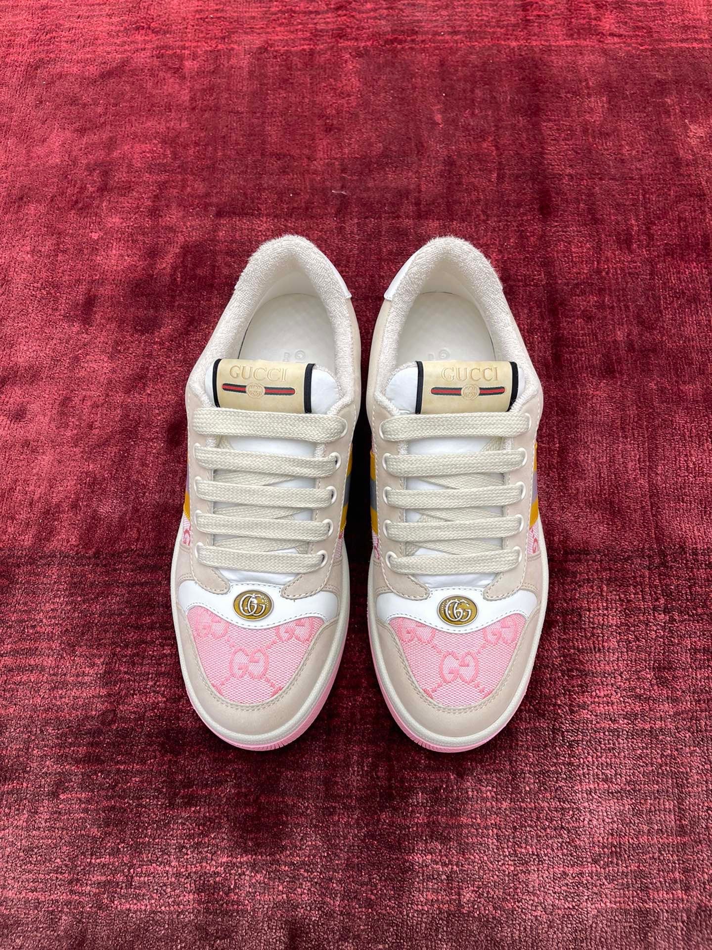 GG SCREENER LEATHER SNEAKERS