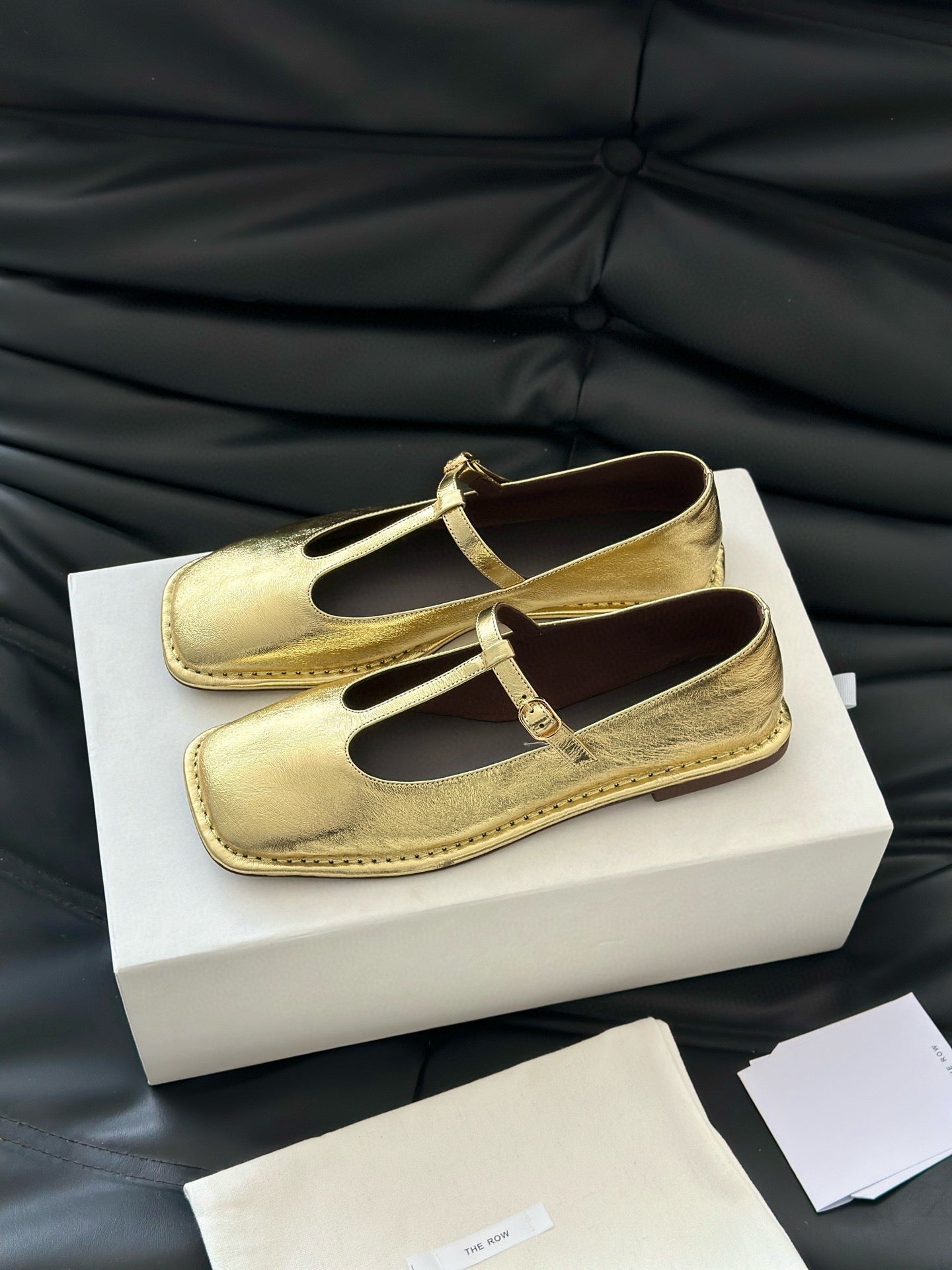 THE ROW T STRAP FLATS