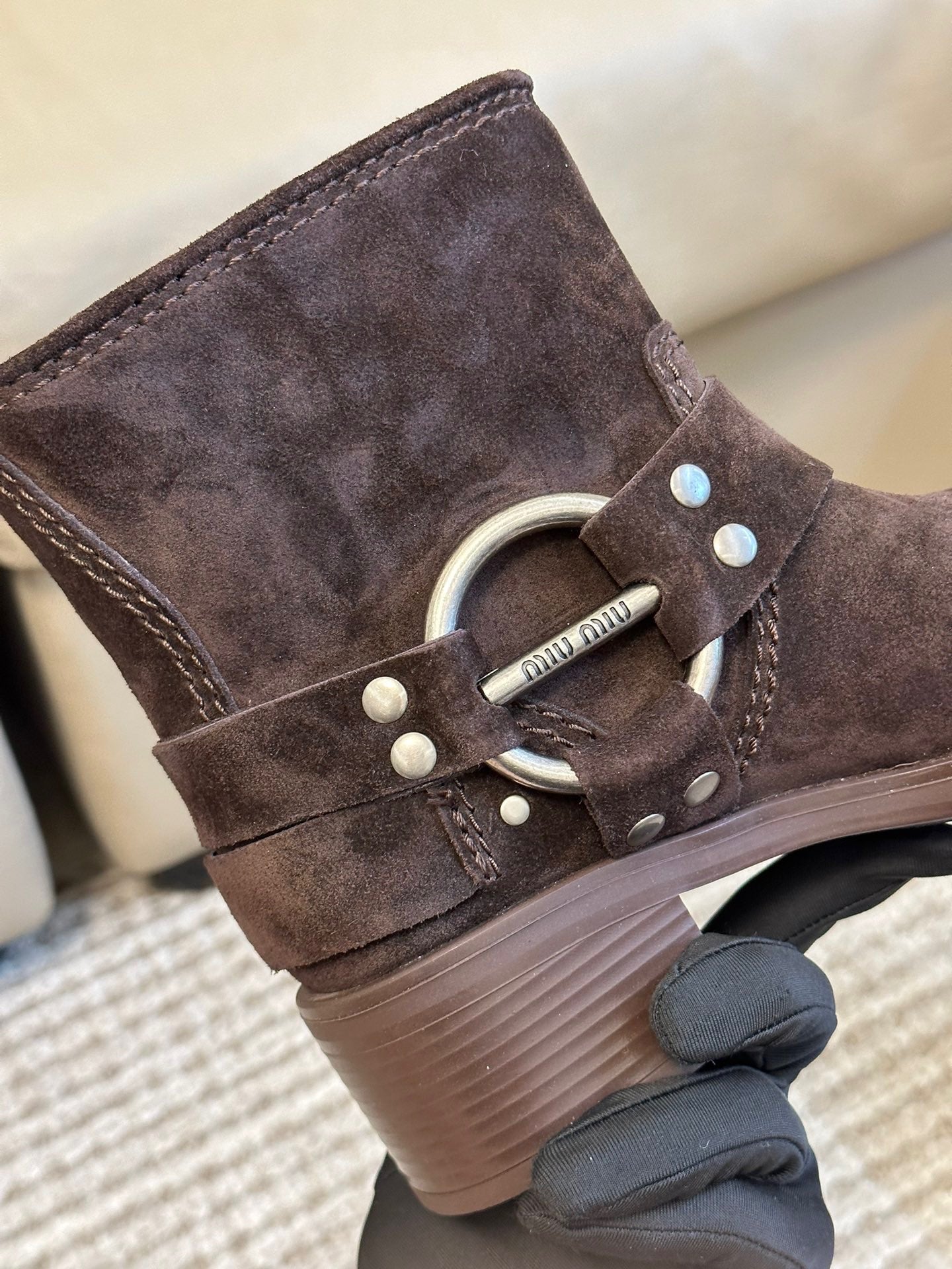 MIU M BOOTS