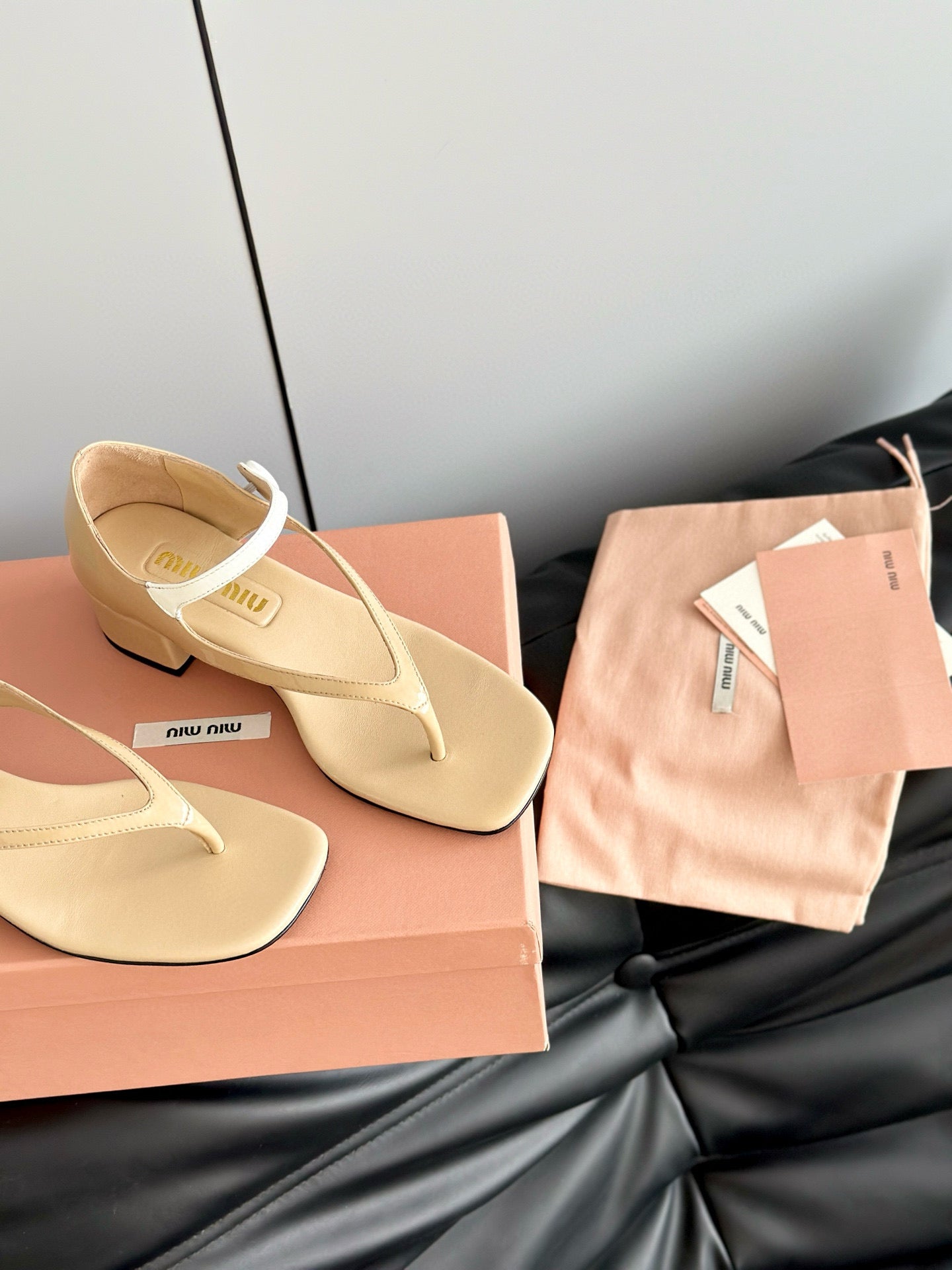 MIU M THONG SANDALS