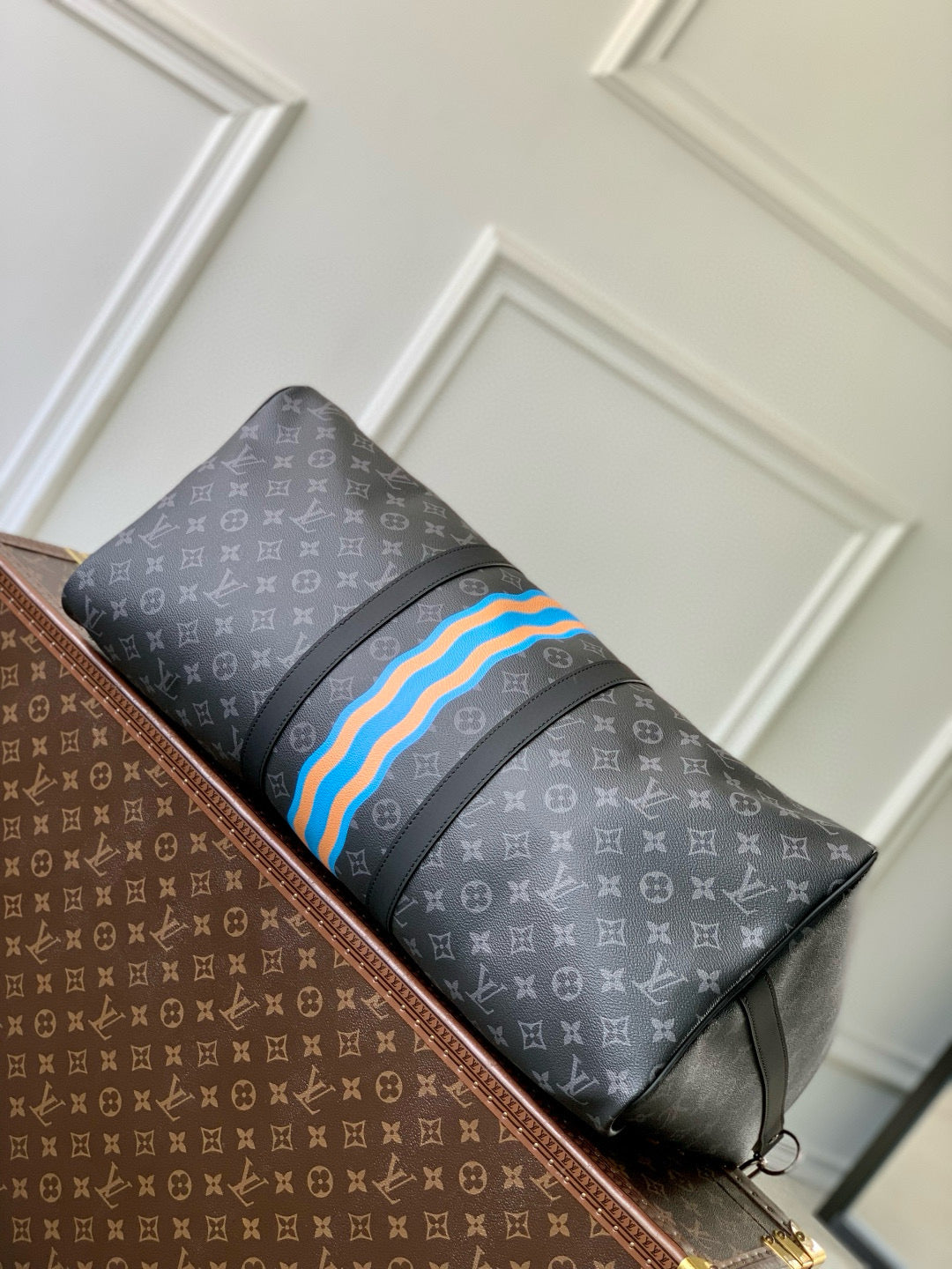 LOU PERSONALISED KEEPALL BANDOULIÈRE 50 BAG