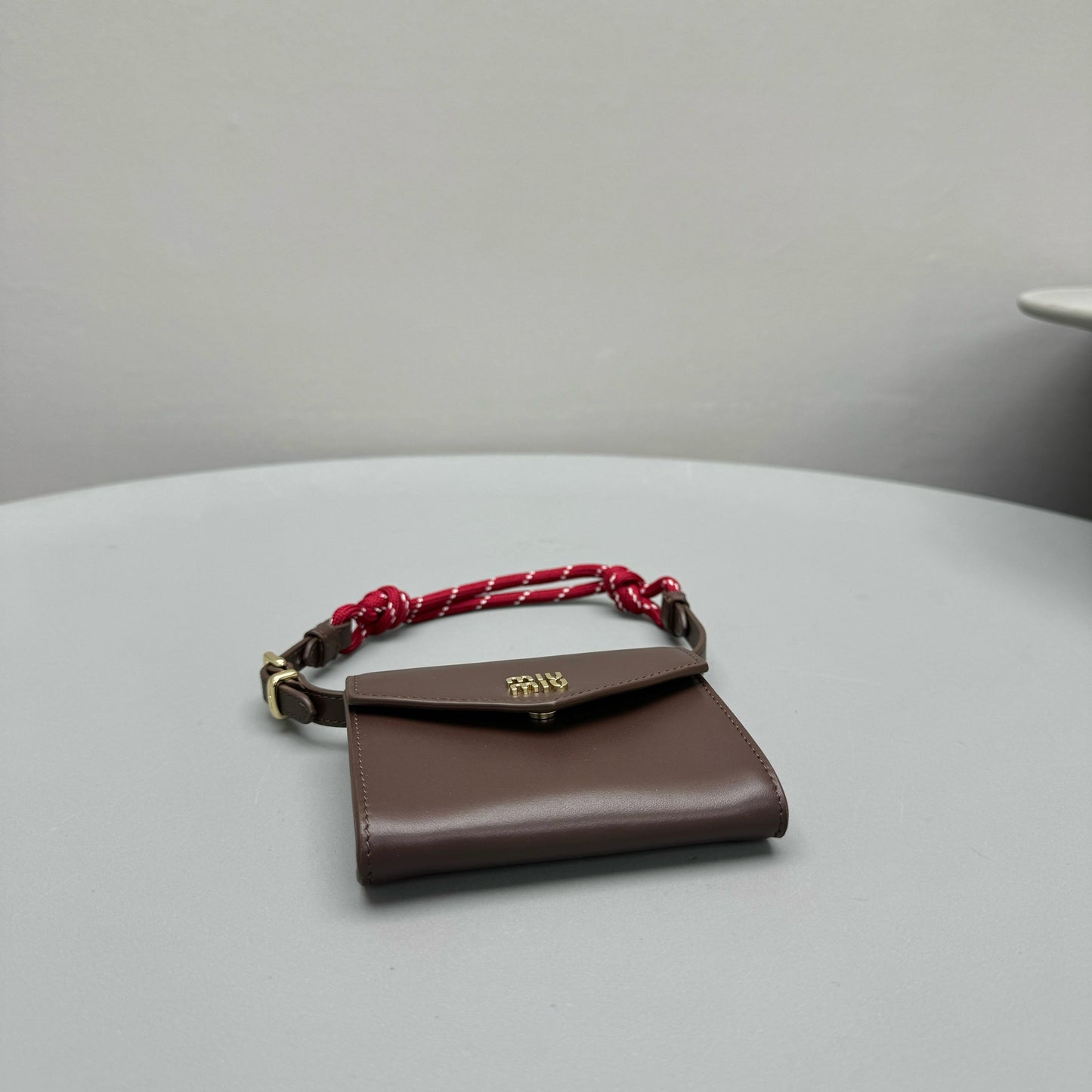 MIU M SHOULDER STRAP WALLET