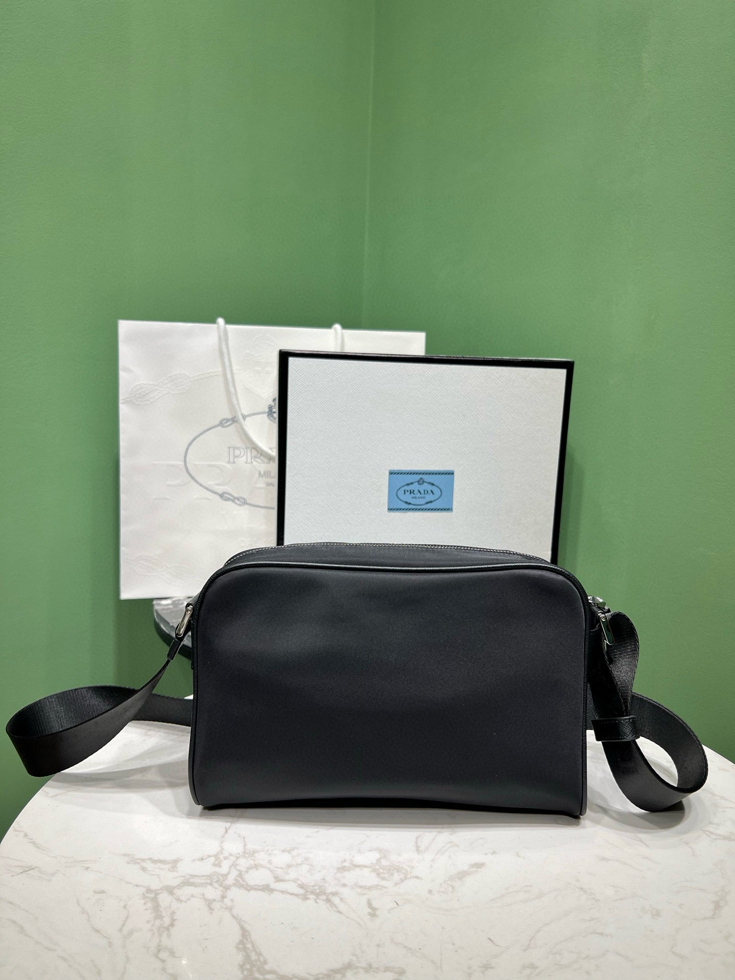 PD SMALL RE-NYLON SHOULDER BAG