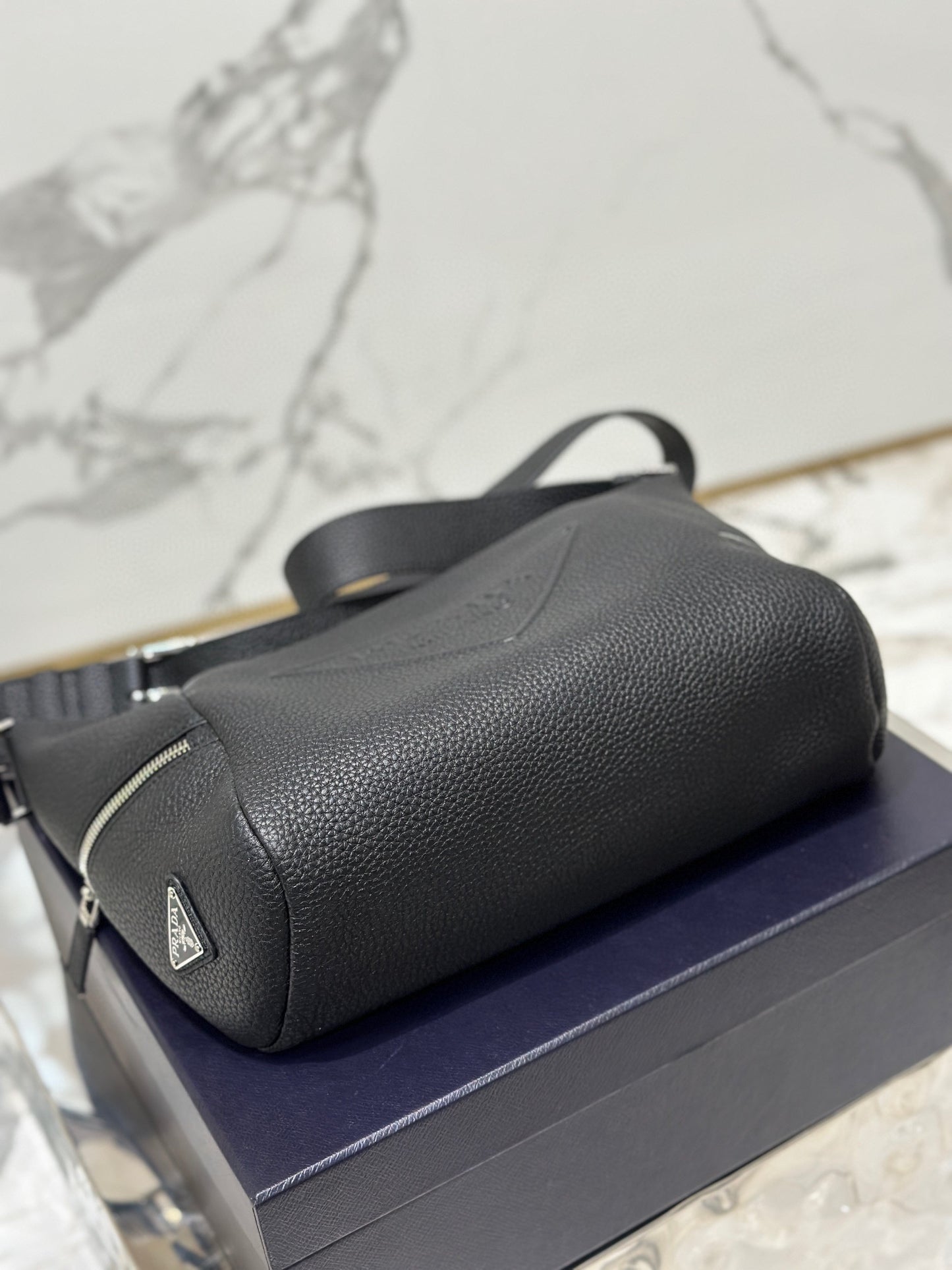 PD LEATHER BAG WITH SHOULDER STRAP