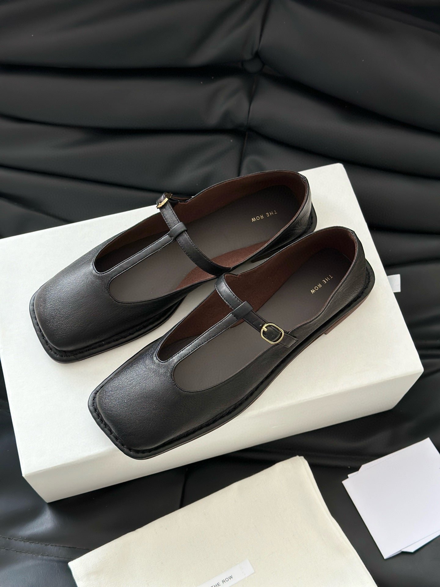 THE ROW T STRAP FLATS