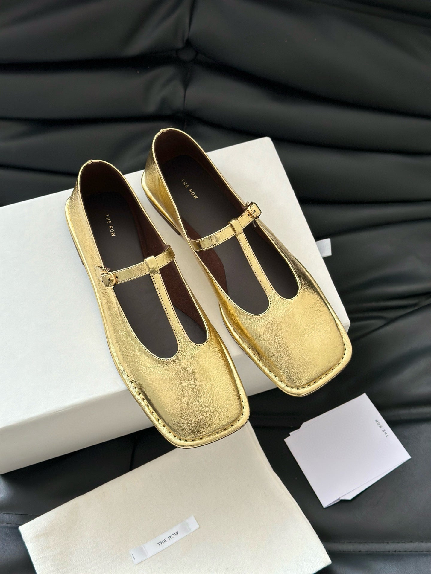 THE ROW T STRAP FLATS