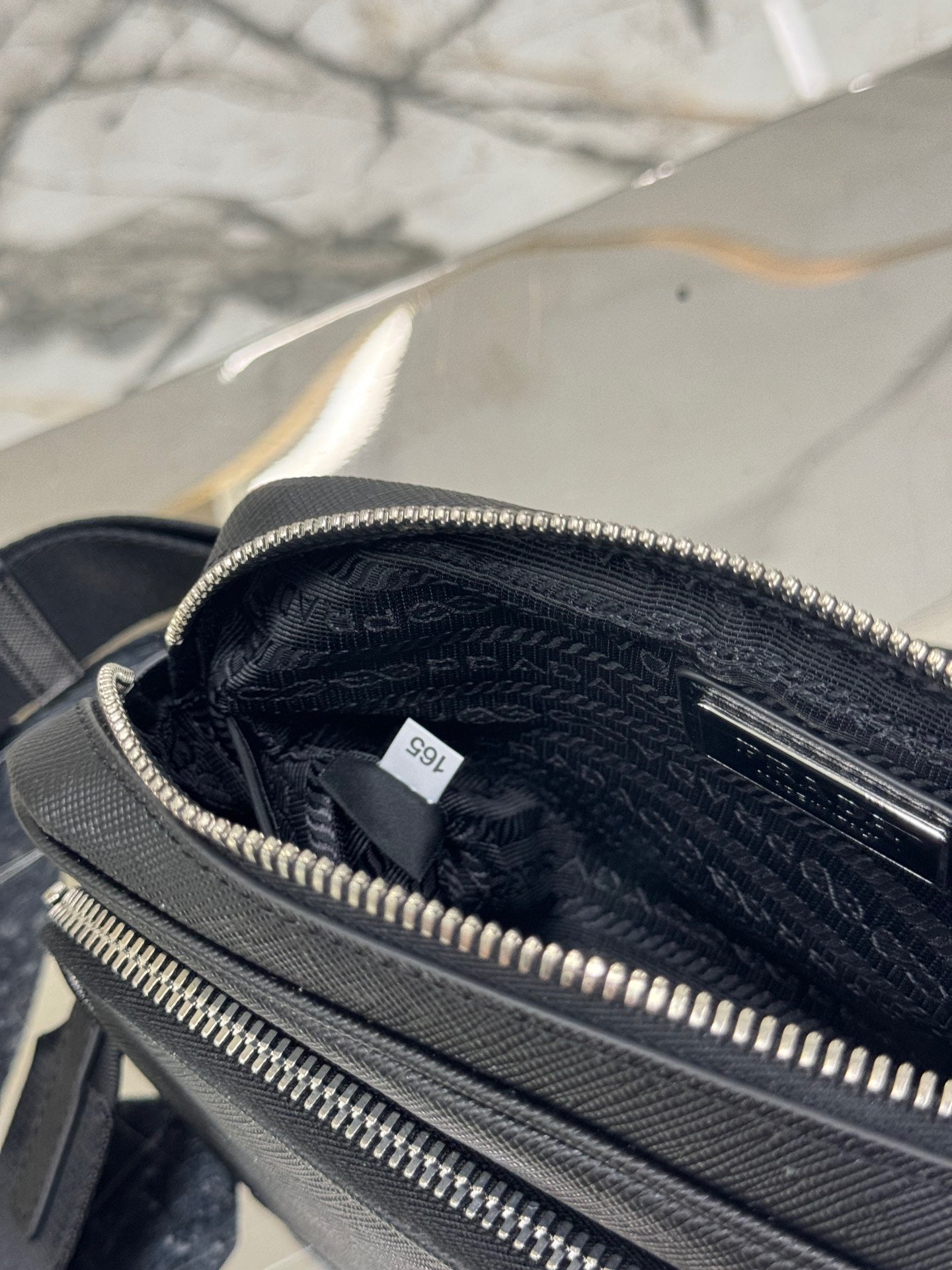 PD SAFFIANO LEATHER SHOULDER BAG