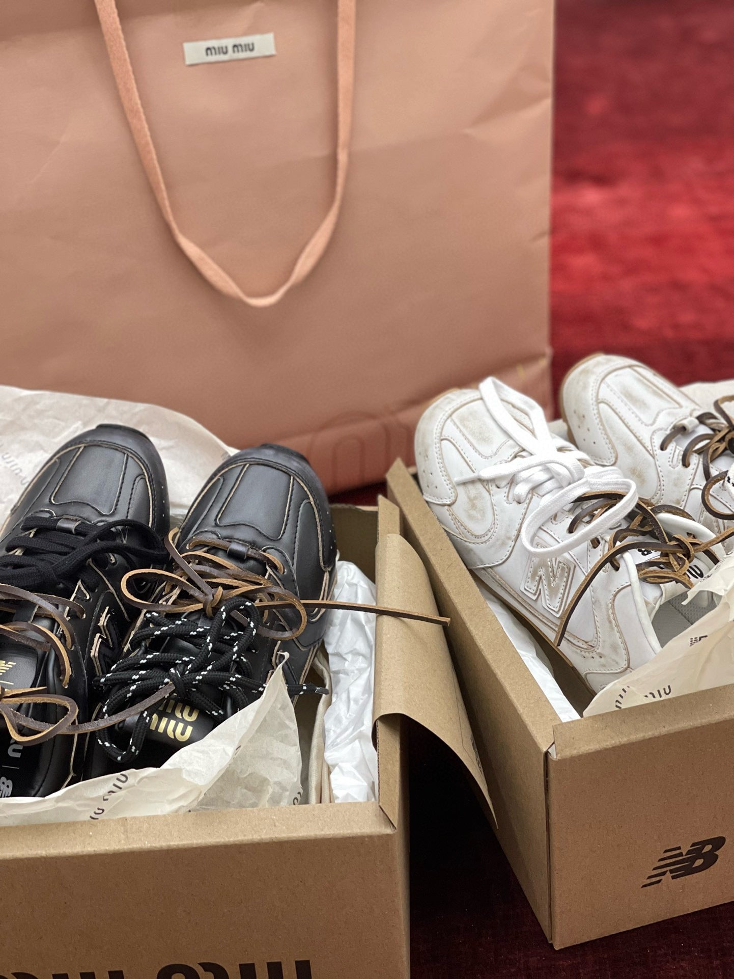 MIU M x NEW BALANCE TRAINERS