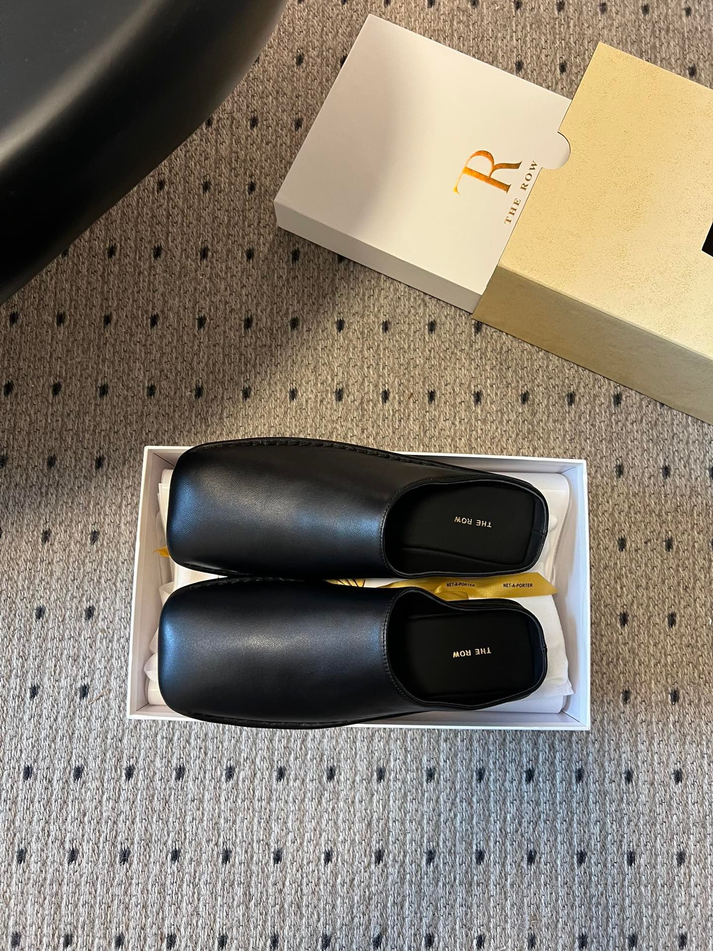 THE ROW LEATHER MULES