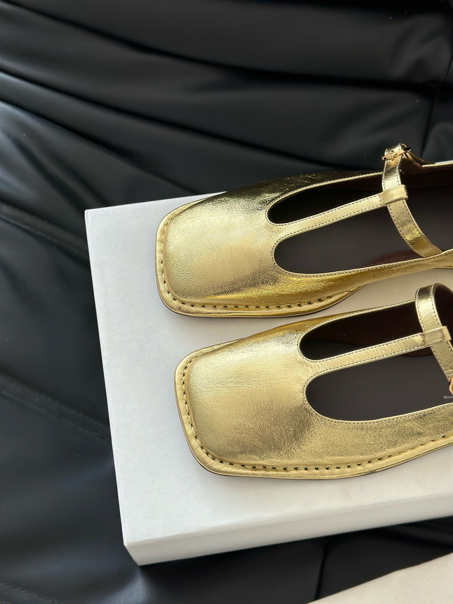 THE ROW T STRAP FLATS