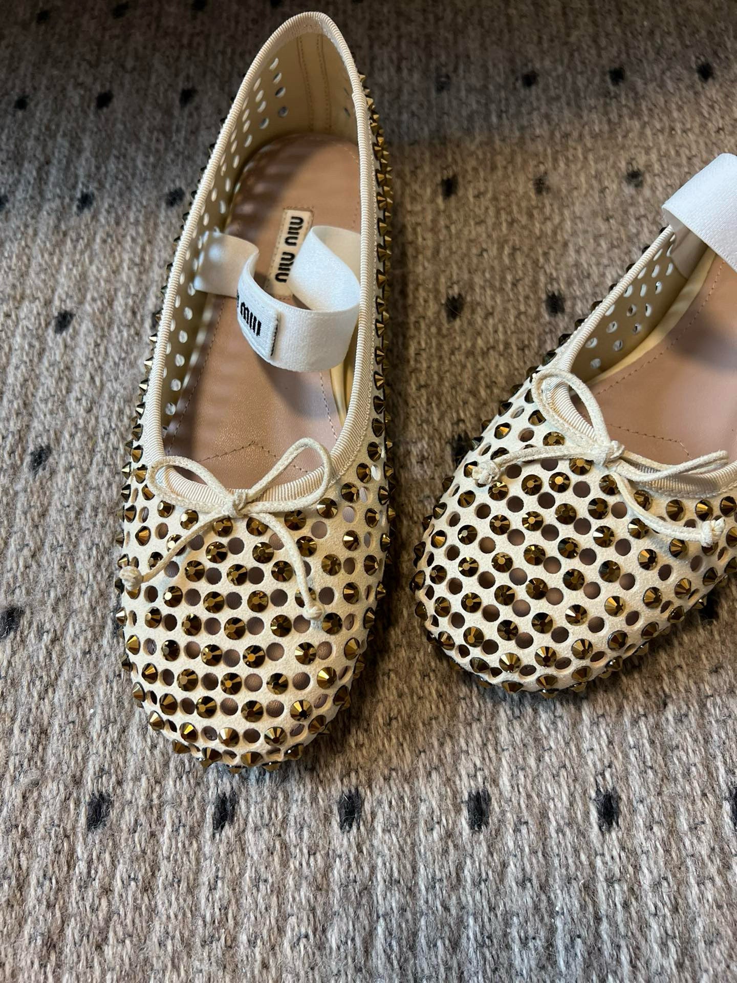 MIU M BALLET FLATS