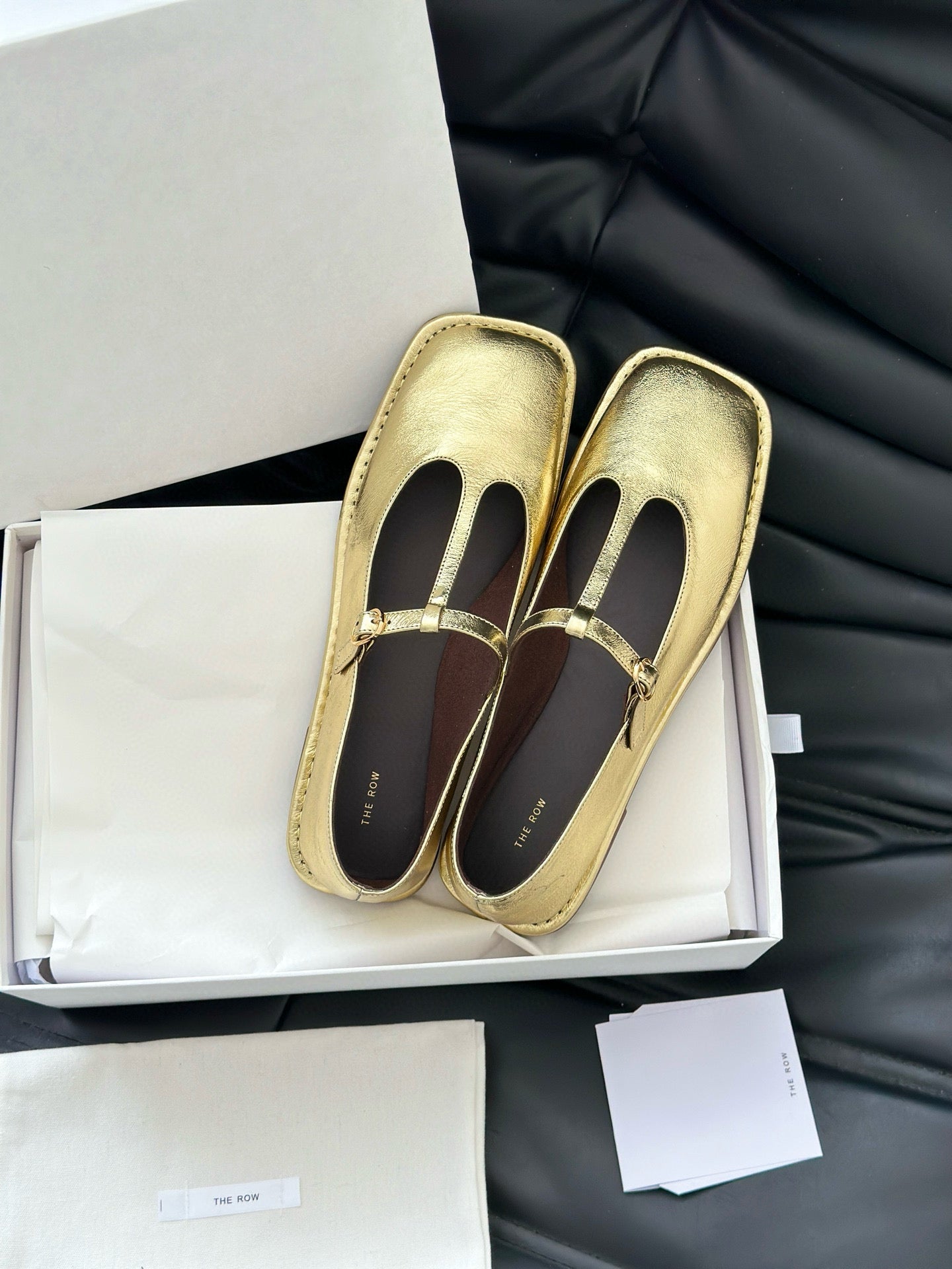 THE ROW T STRAP FLATS