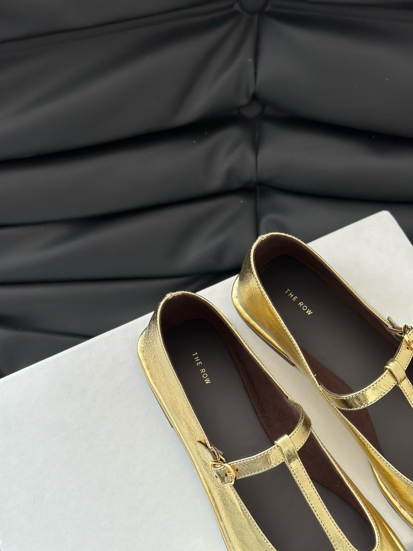 THE ROW T STRAP FLATS