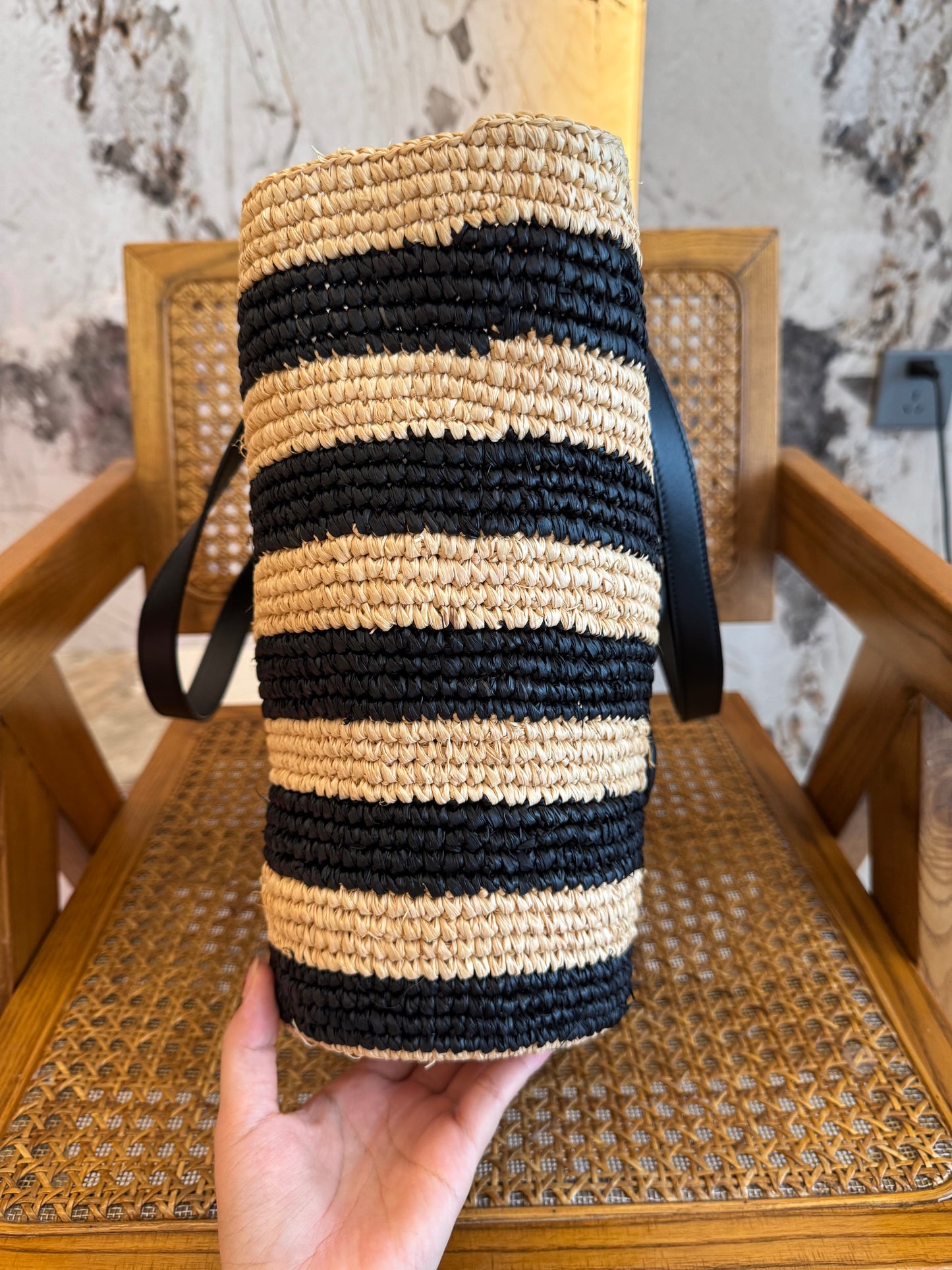 CEL STRIPED COUFFIN PANIER BAG