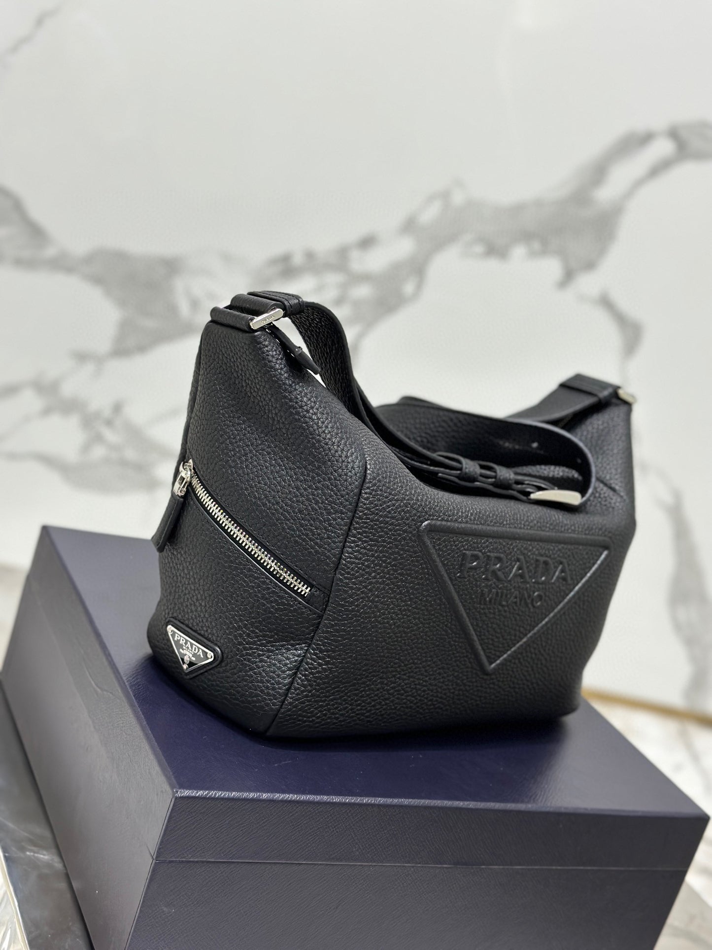 PD LEATHER BAG WITH SHOULDER STRAP