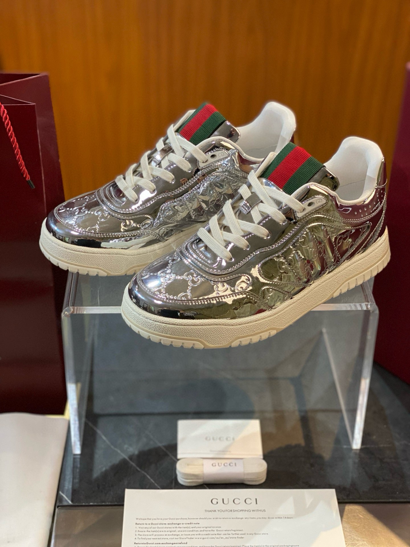 GG RE WEB SNEAKERS
