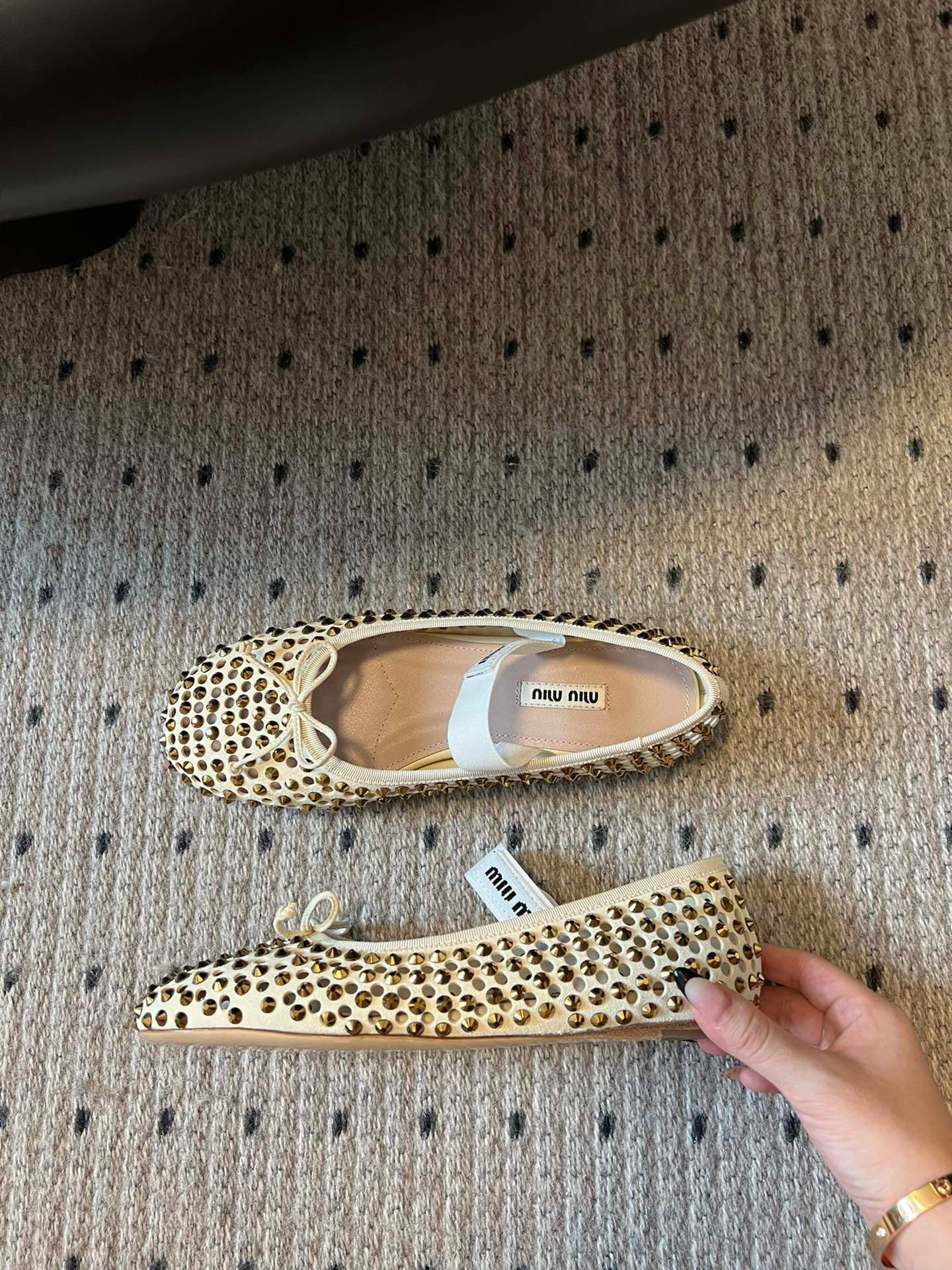 MIU M BALLET FLATS