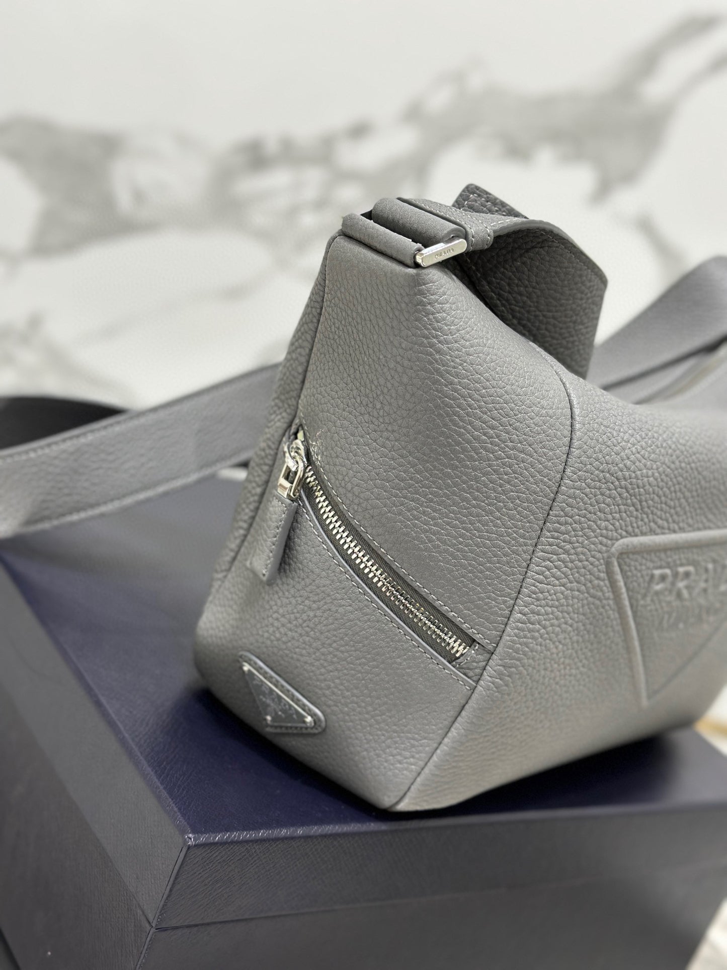PD LEATHER BAG WITH SHOULDER STRAP