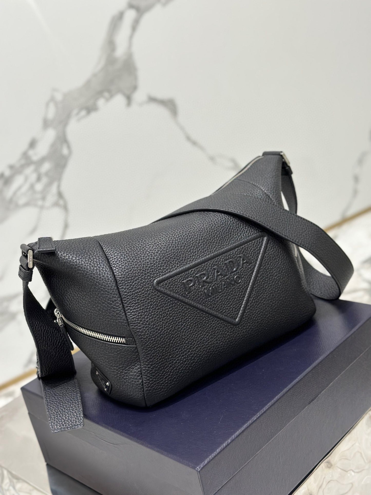 PD LEATHER BAG WITH SHOULDER STRAP