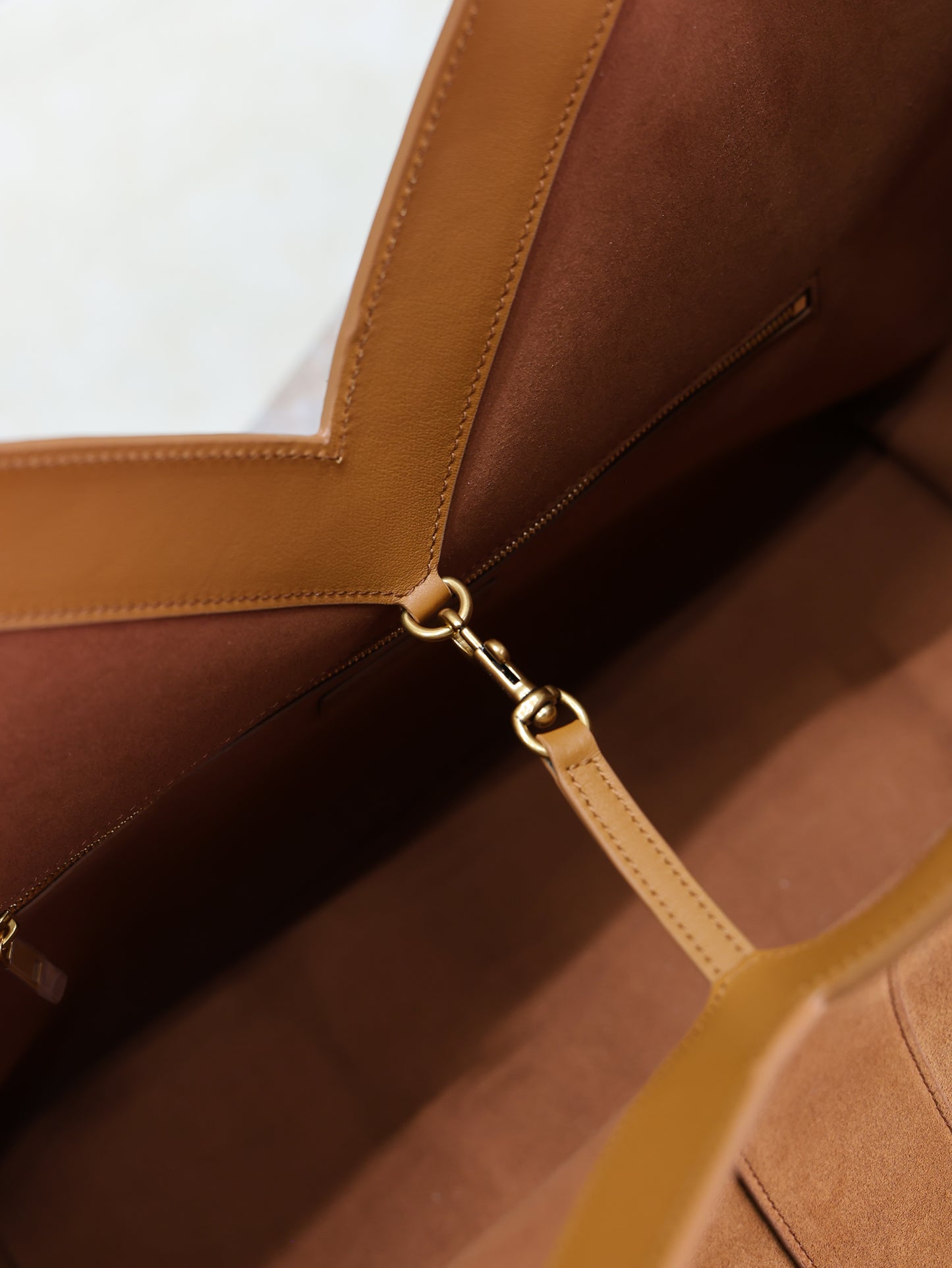 SL Y TOTE IN SUEDE BAG