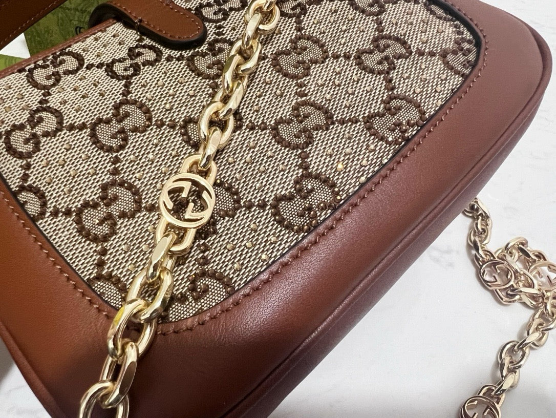 GG JACKIE 1961 CRYSTALS MINI BAG