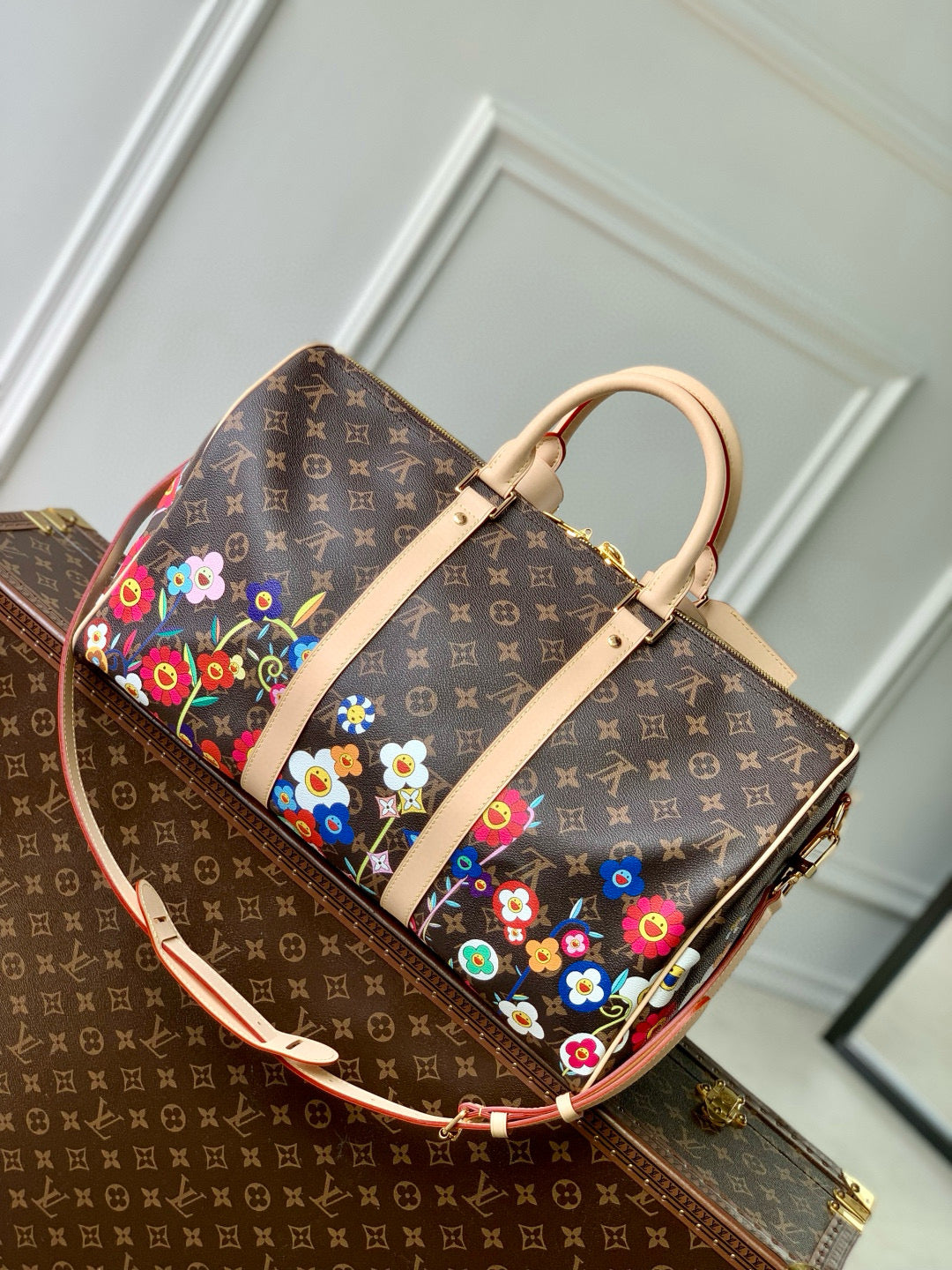 LOU x MURAKAMI KEEPALL 45 BAG