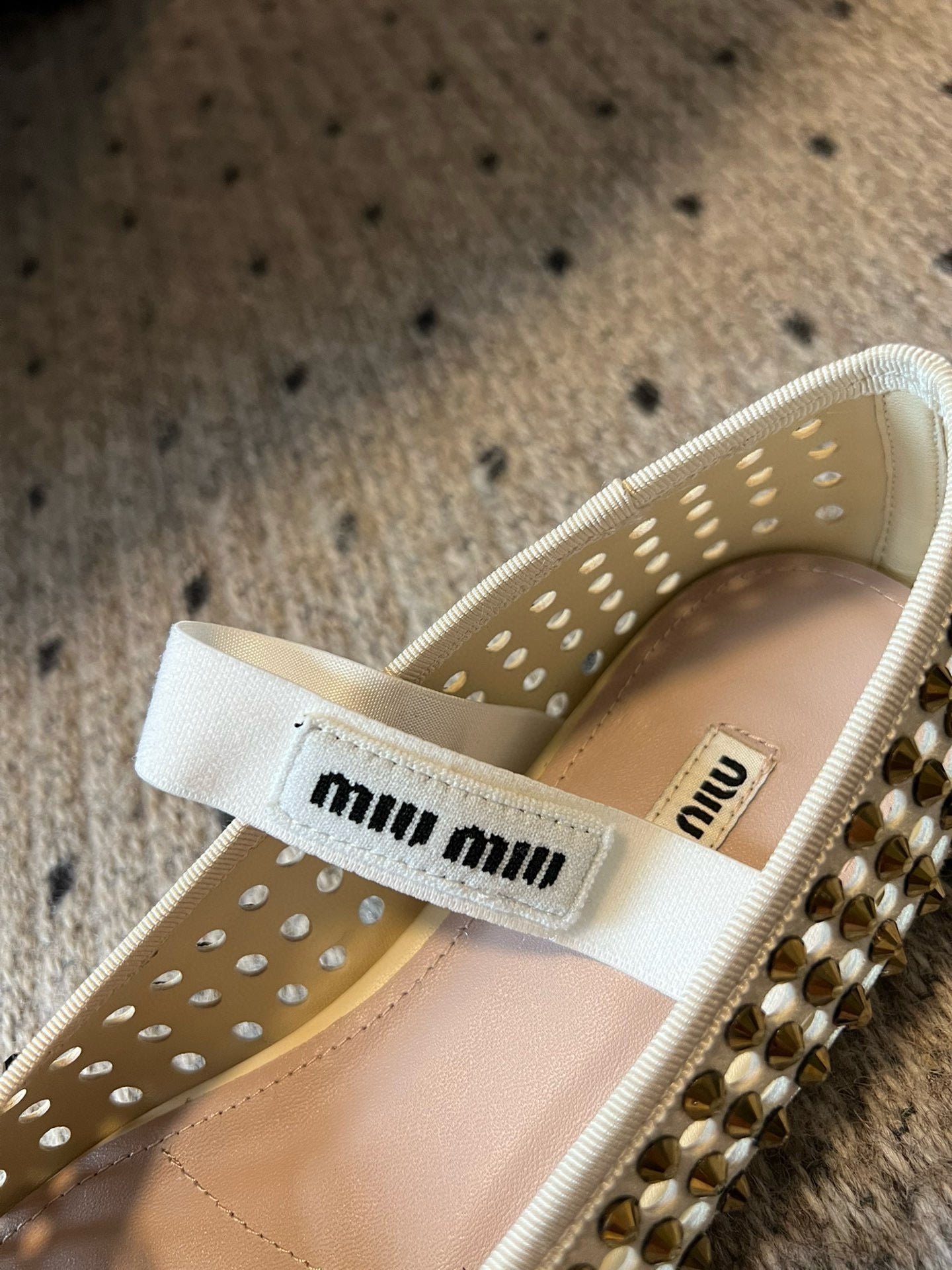 MIU M BALLET FLATS
