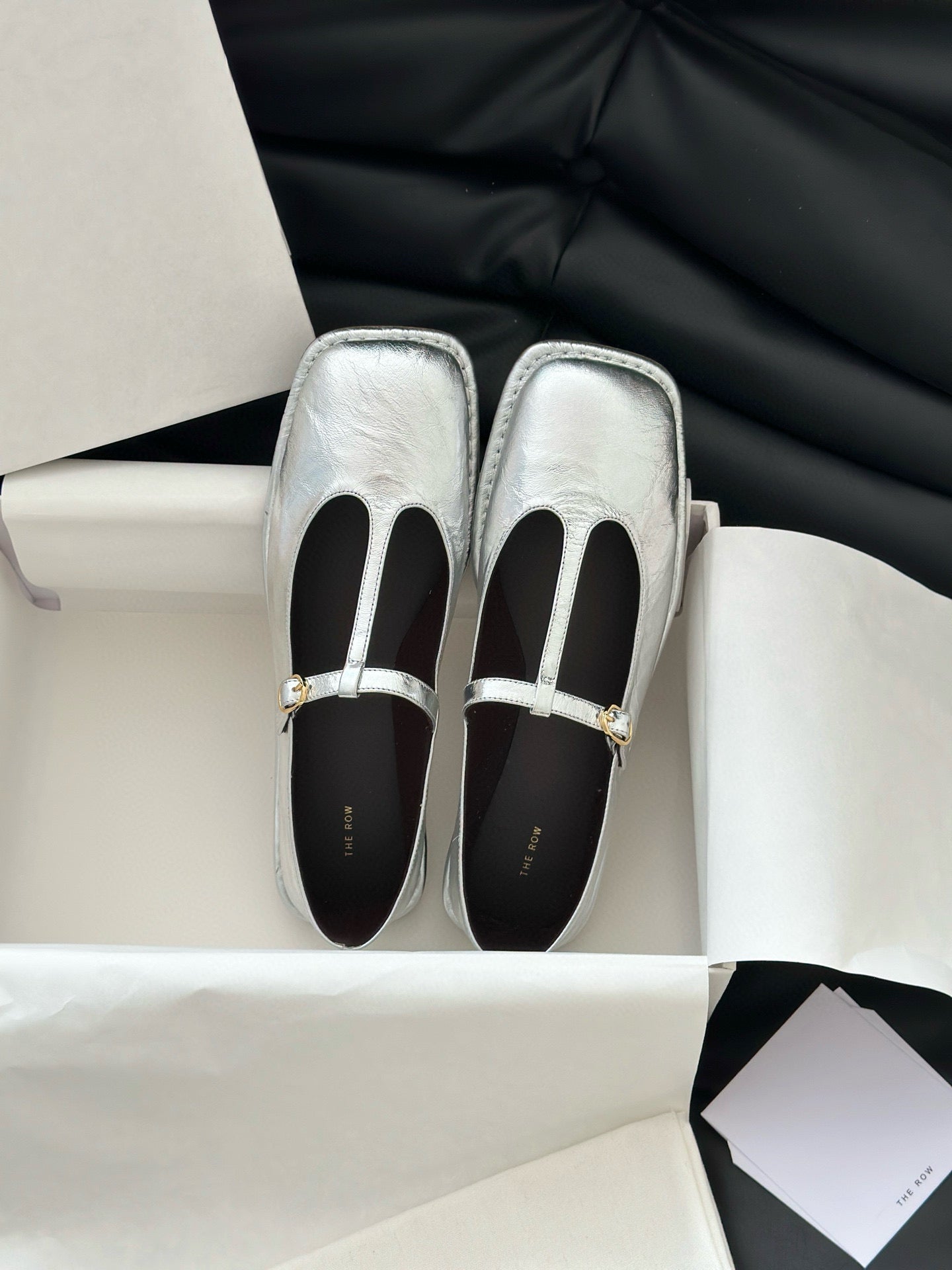 THE ROW T STRAP FLATS