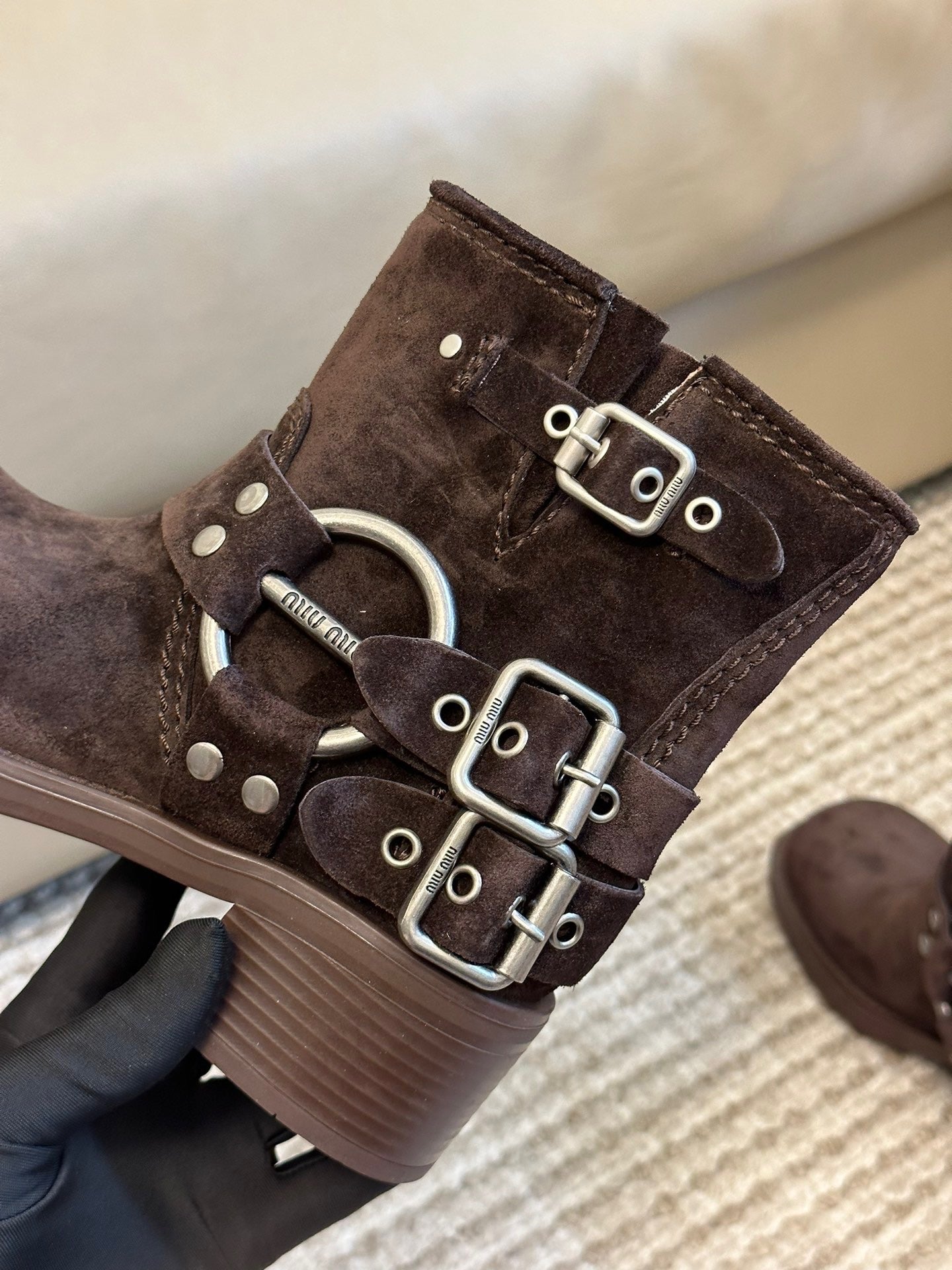 MIU M BOOTS