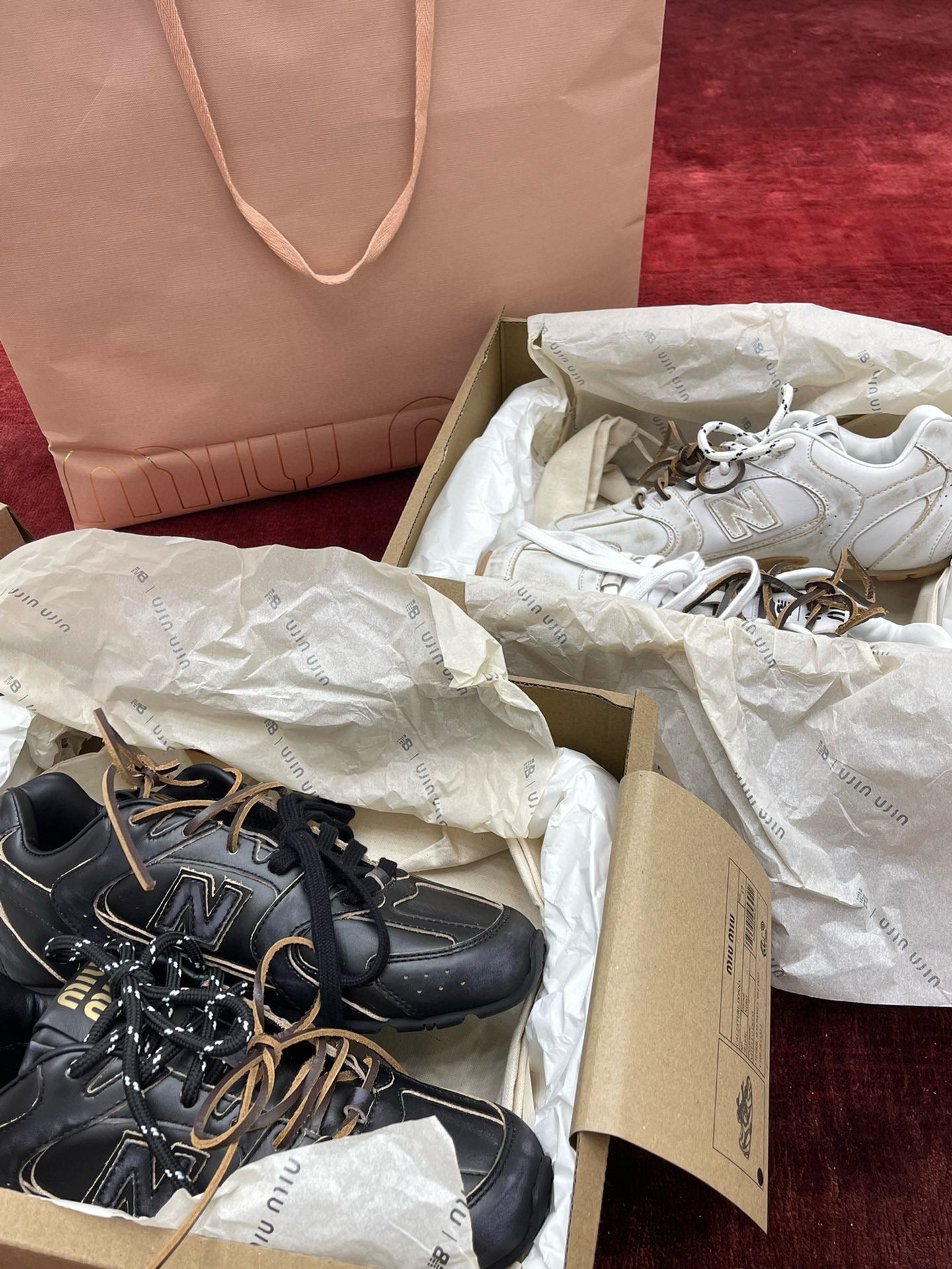 MIU M x NEW BALANCE TRAINERS