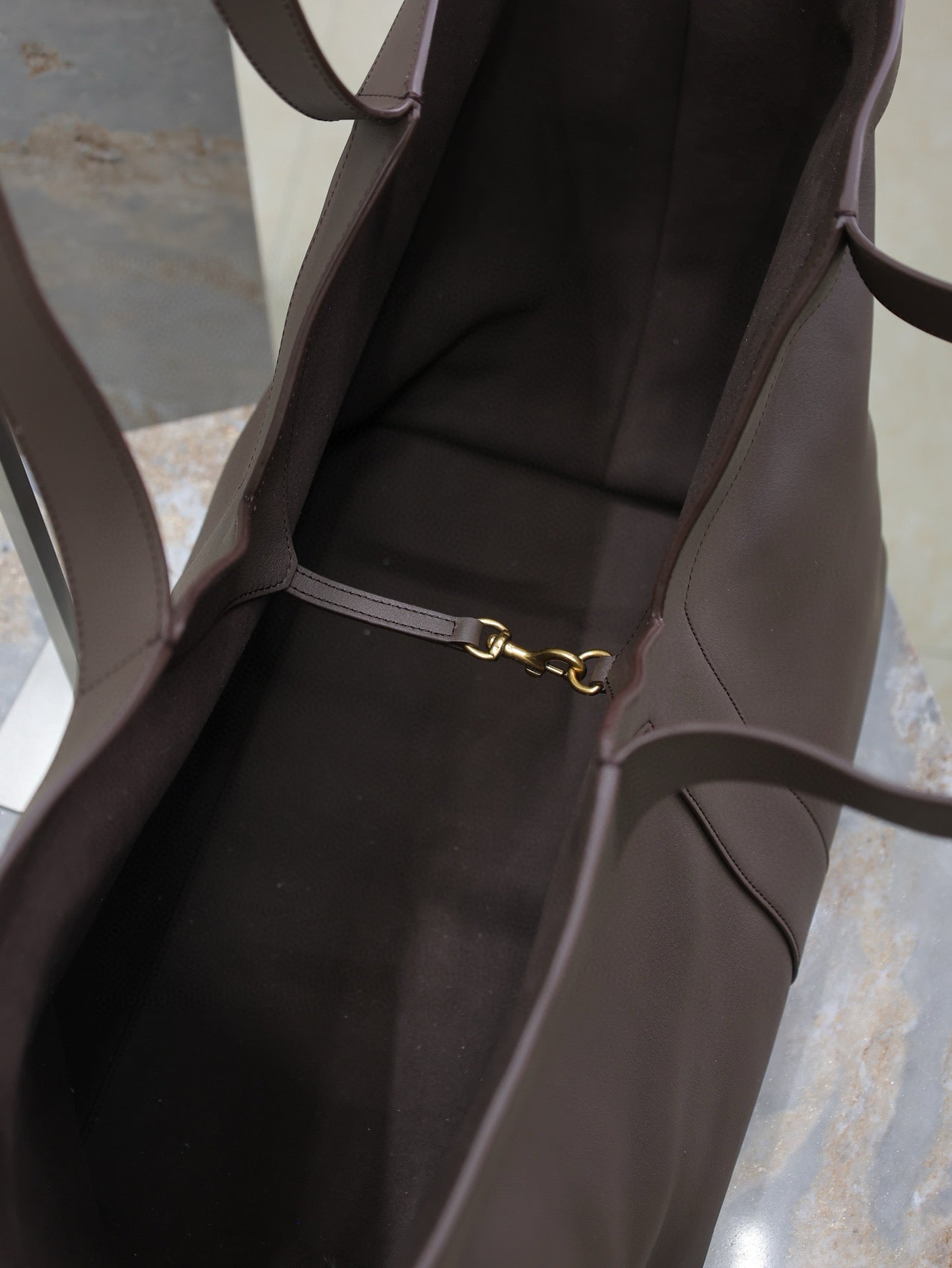SL Y TOTE IN LEATHER BAG