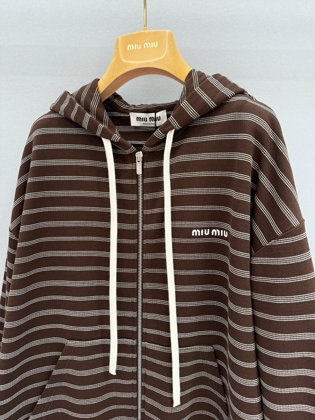 MIU M ZIP HOODIE