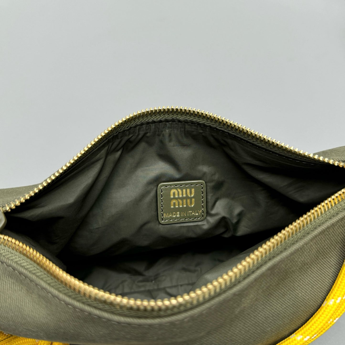 MIU M GABARDINE POUCH
