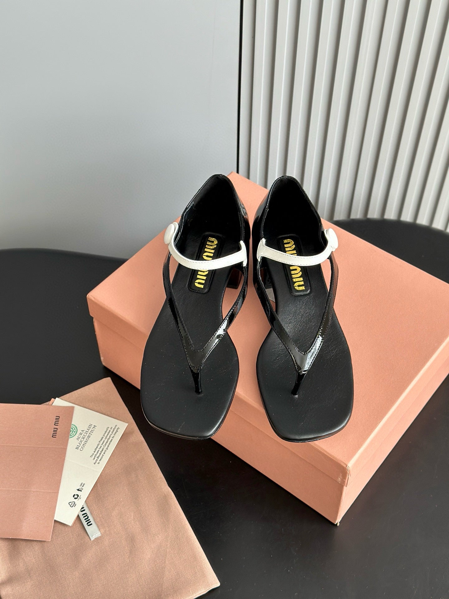 MIU M THONG SANDALS