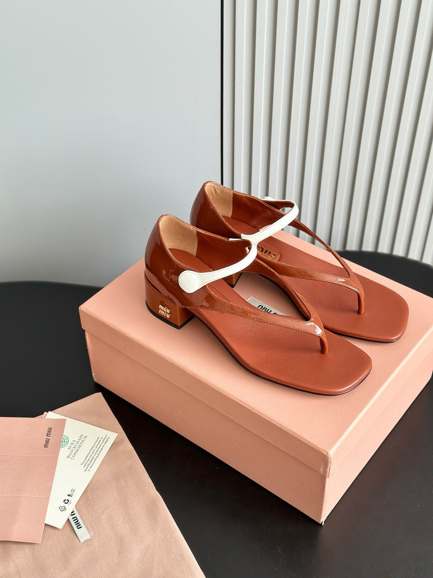 MIU M THONG SANDALS