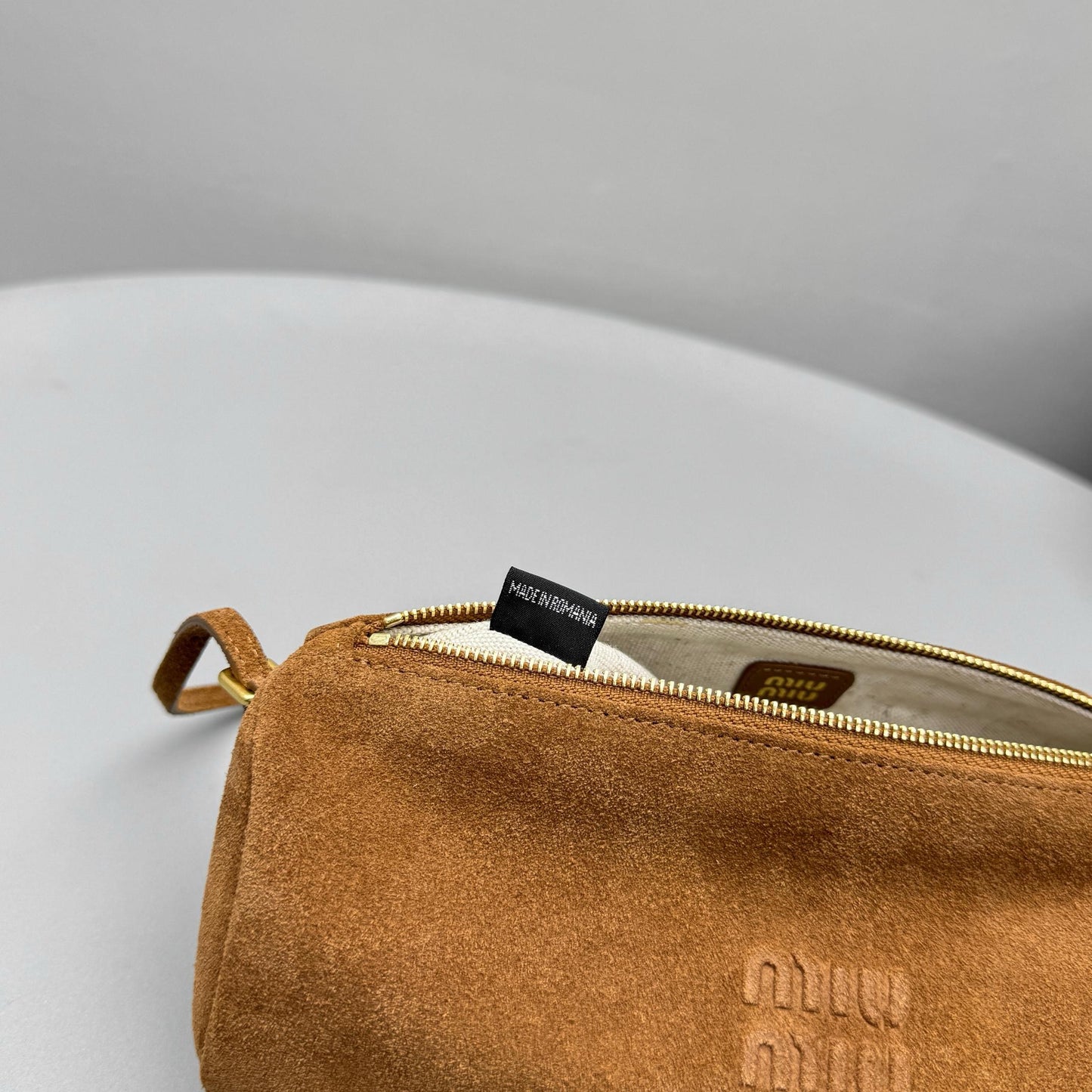 MIU M SUEDE POUCH