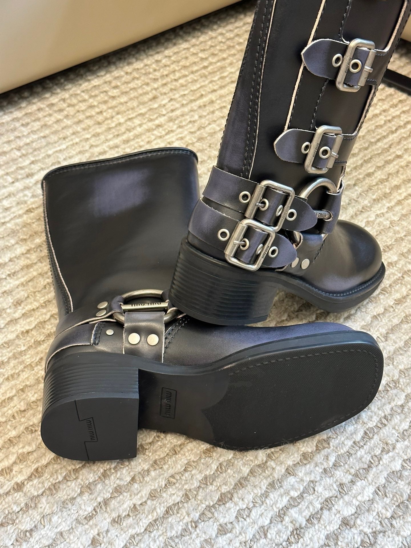 MIU M BOOTS