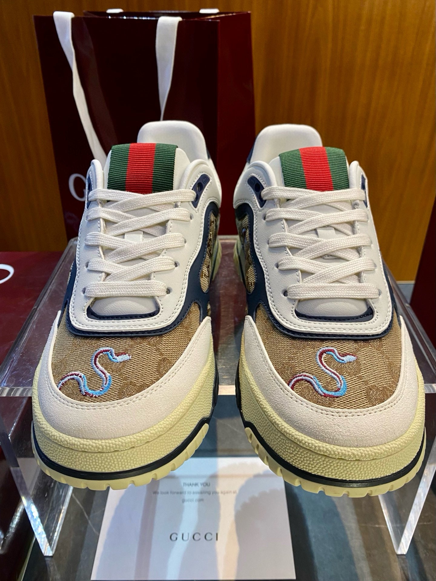 GG RE WEB SNEAKERS