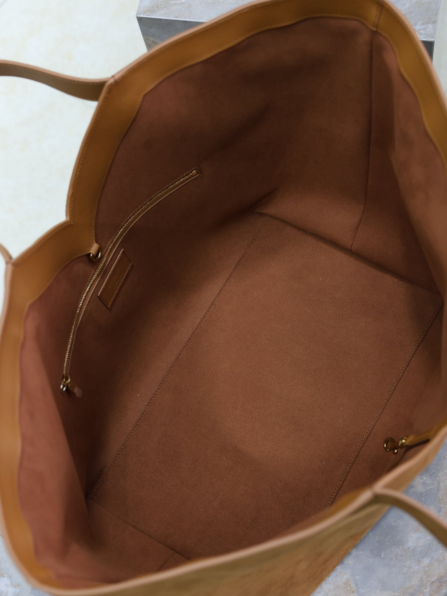SL Y TOTE IN SUEDE BAG