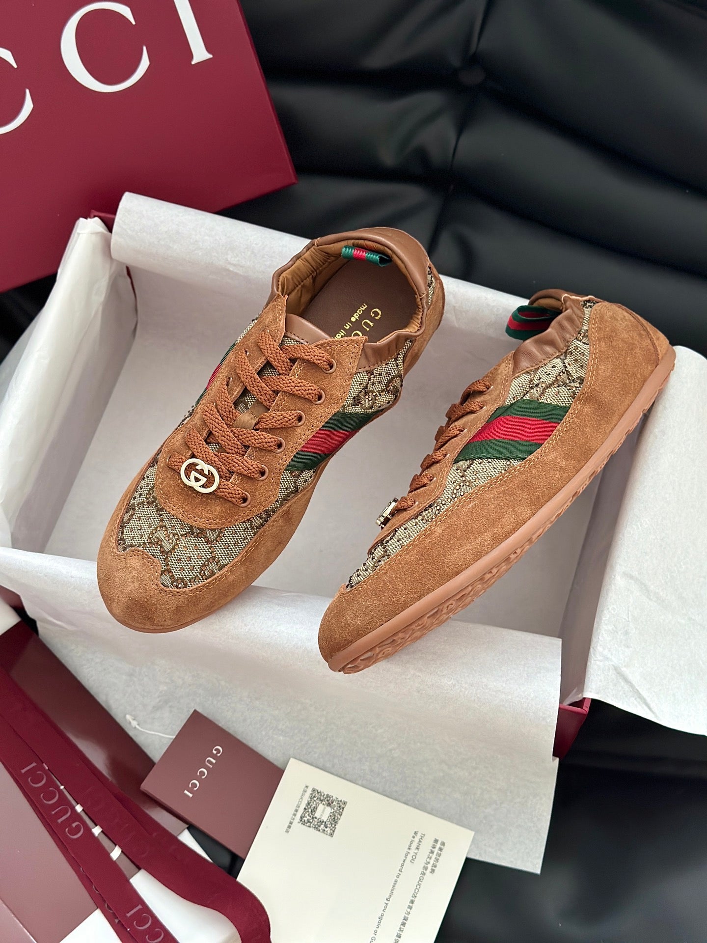 GG SHIFT CRYSTAL SNEAKERS