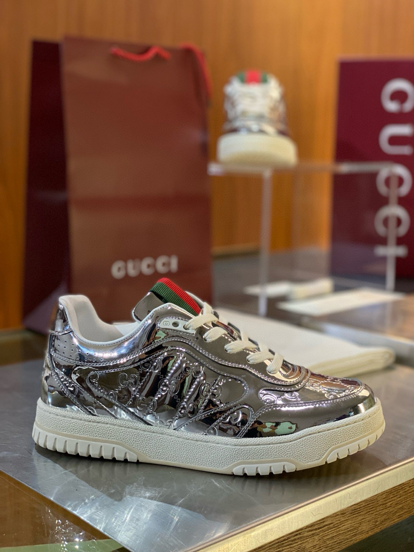 GG RE WEB SNEAKERS