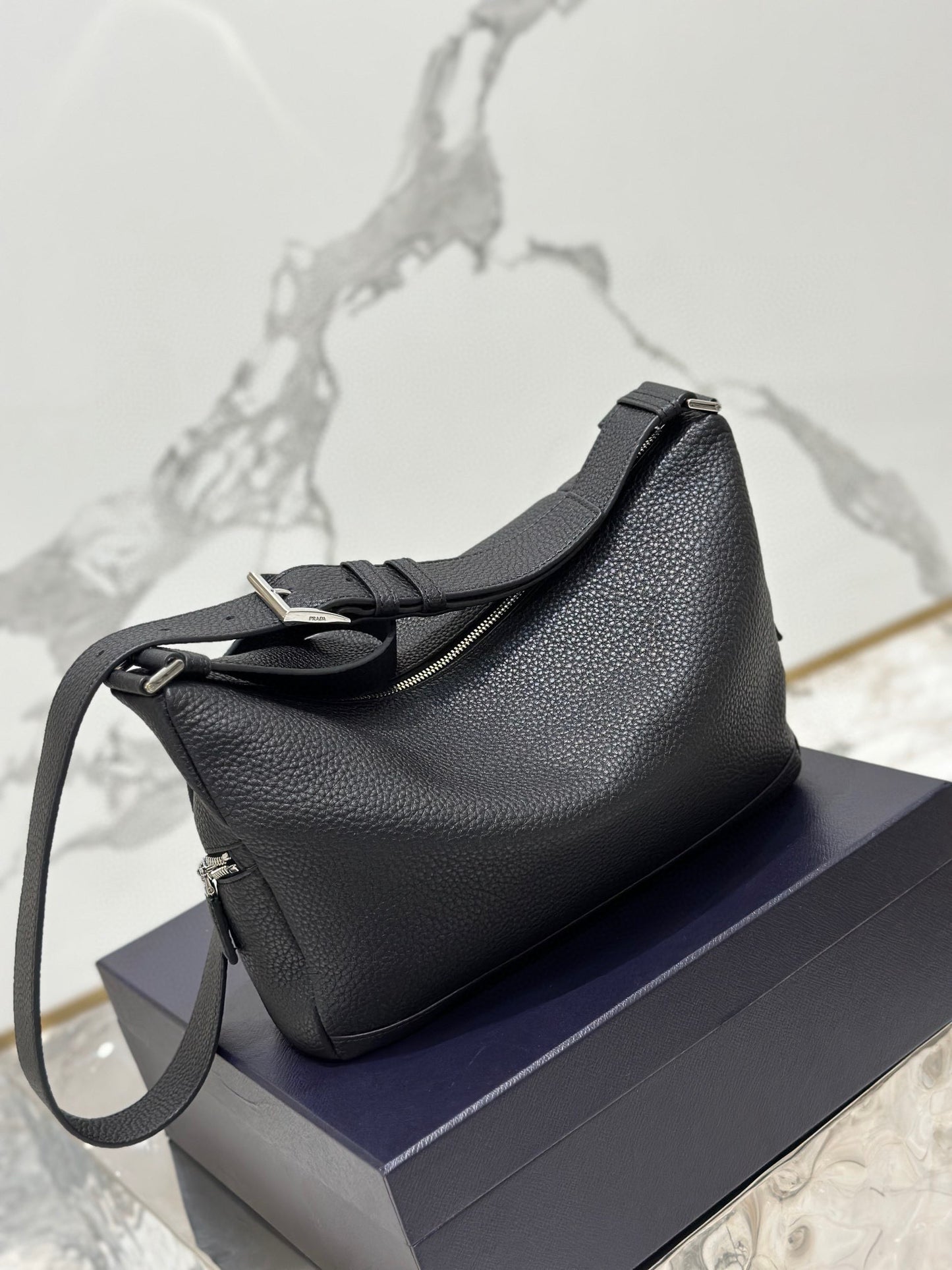 PD LEATHER BAG WITH SHOULDER STRAP