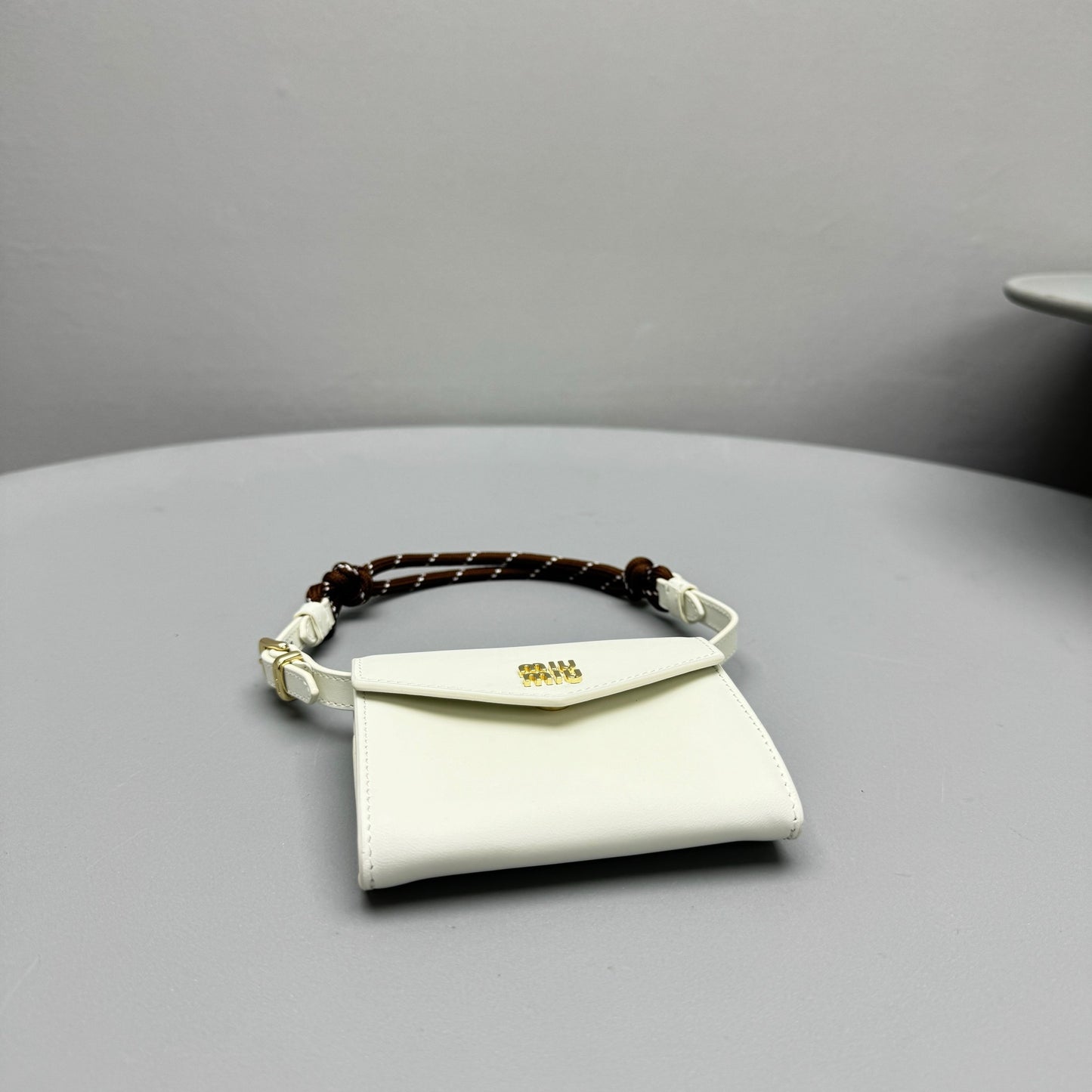 MIU M SHOULDER STRAP WALLET