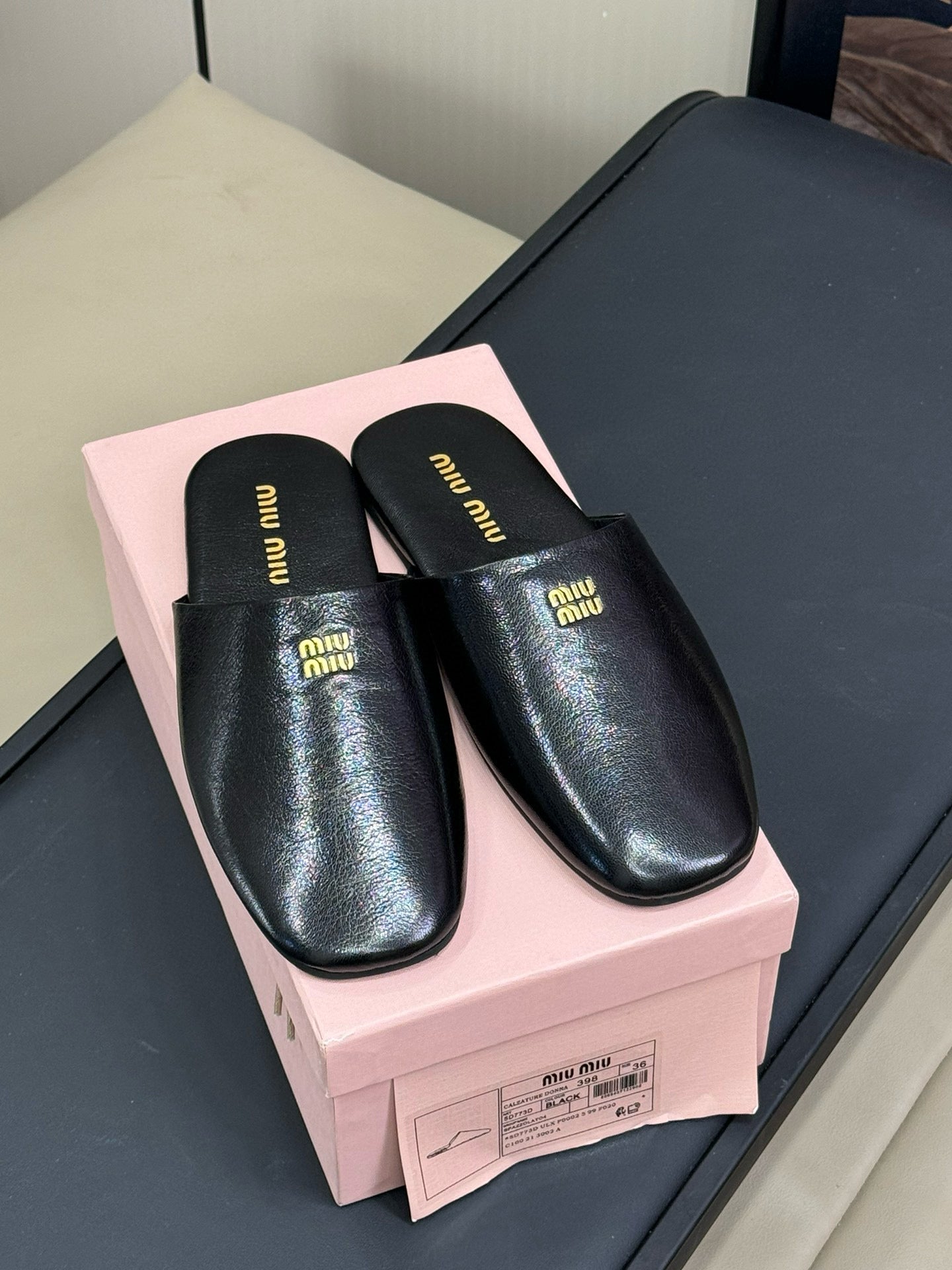 MIU M SLIPPERS